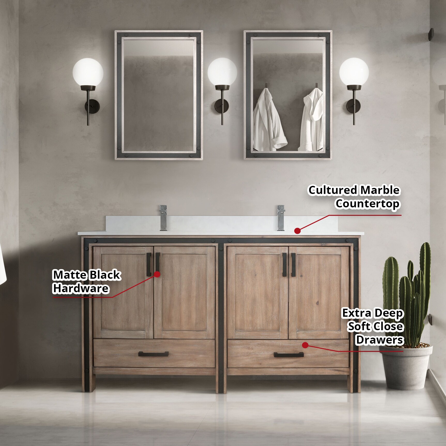 Lexora LZV352260SN00M22 vanities - View #8