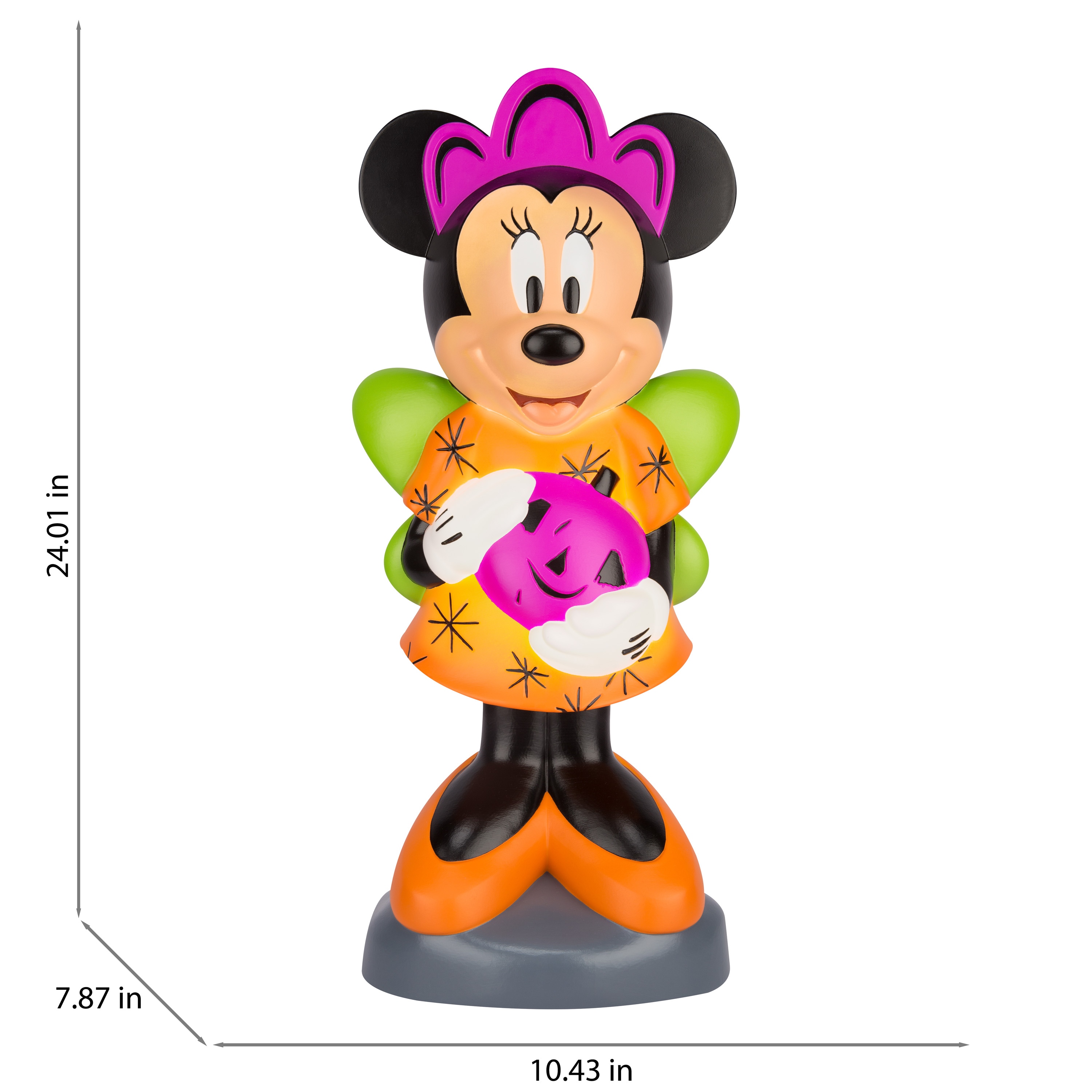 Hotsell Disney Minnie Mouse Halloween Blow Mold Light Up Purple Pumpkin Dress 2022 2 ft.