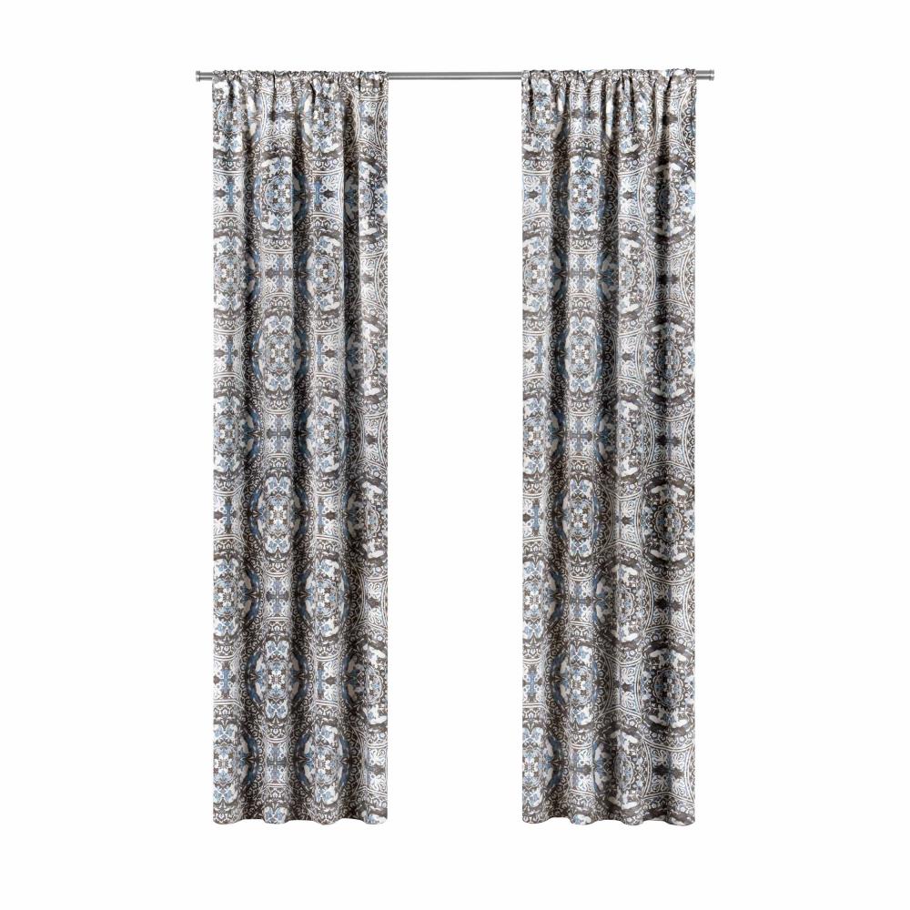 Eclipse 16547037084SPA 84-in Spa Polyester Blackout Rod Pocket Single Curtain Panel