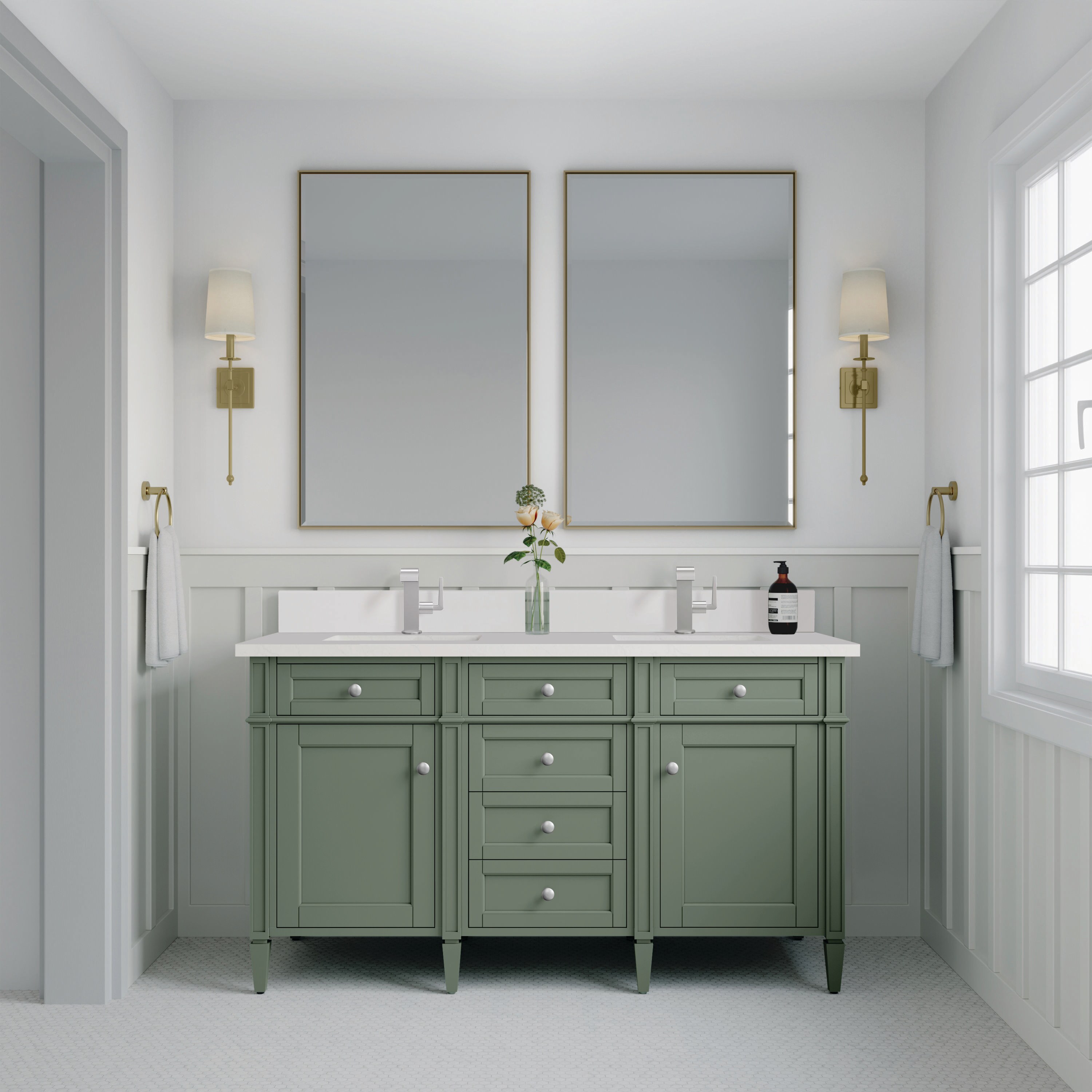 James Martin Vanities 650-V60D-SC-1WZ Bath-Vanity-Combo - View #2