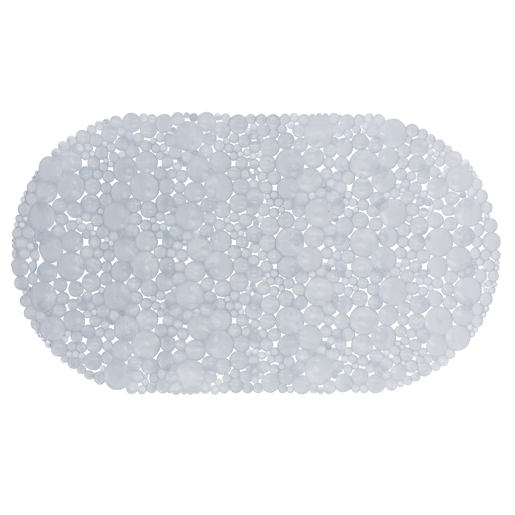 Kenney 15.5-in x 27.5-in Clear/Blue Rubber Bath Mat in the Bathroom Rugs &  Mats department at