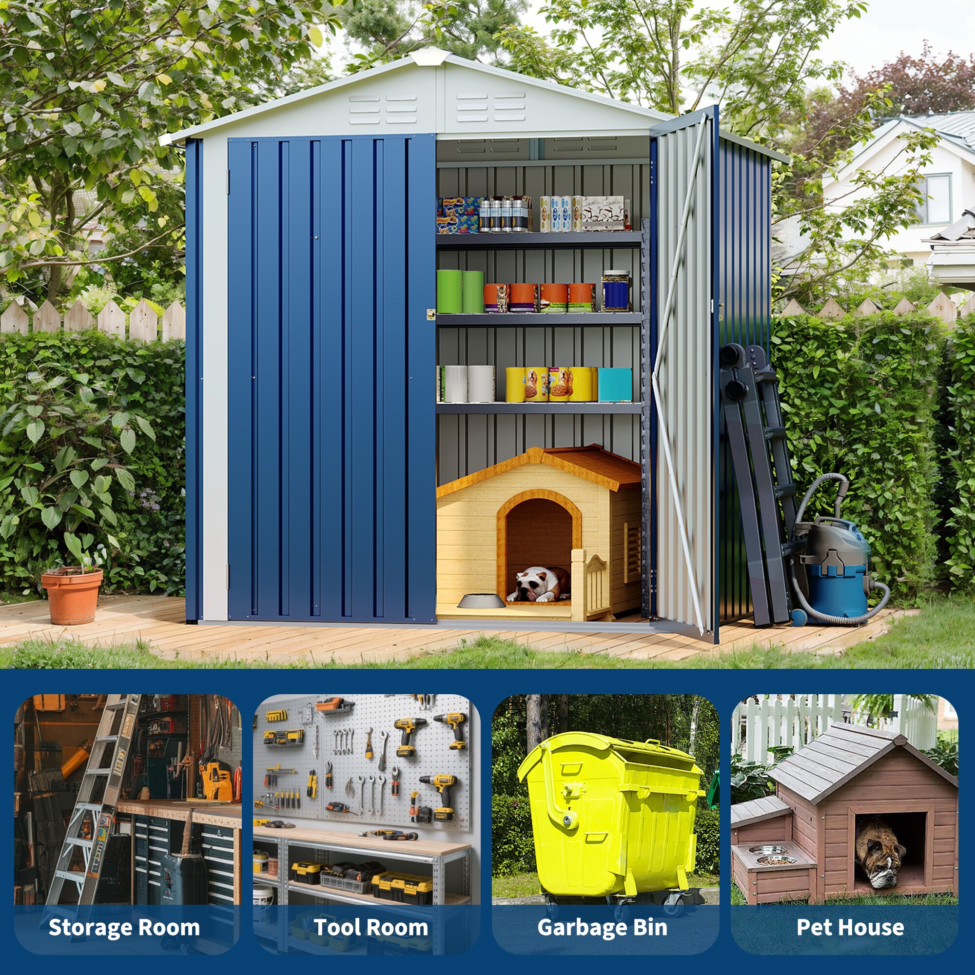 Garvee L134GLZL3DFU Metal-Storage-Buildings-Sheds - View #7