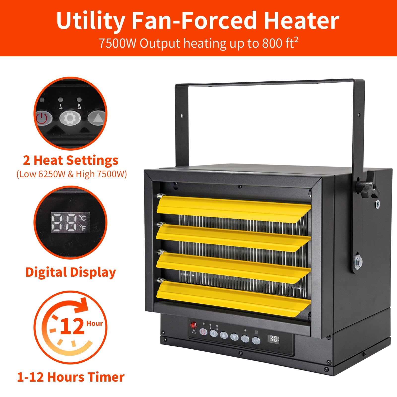 EdenDirect NCBK0408011 Electric-Garage-Heaters - View #5