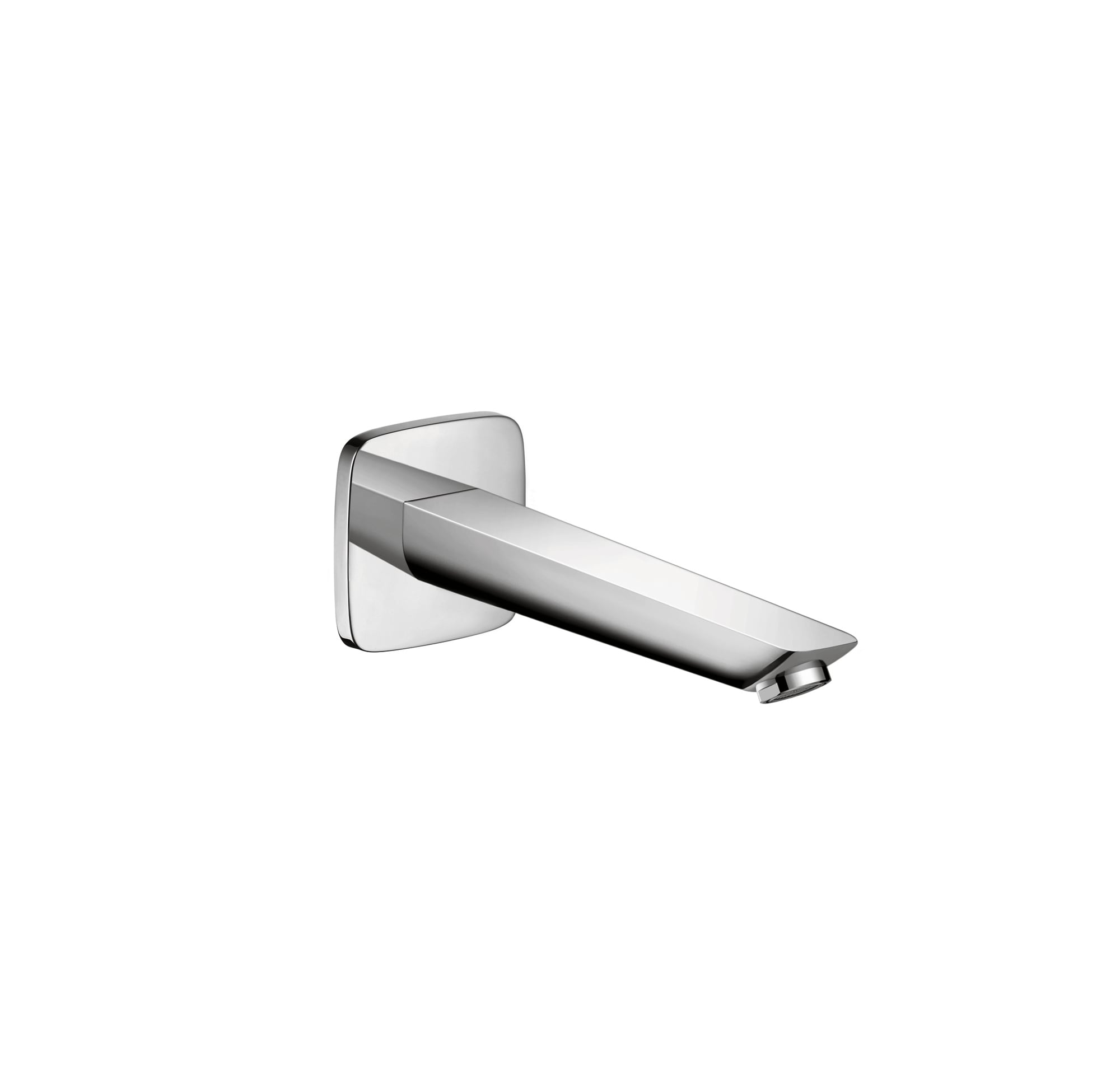 Chrome Wall Mounted Modern Tub Spout with Brushed Nickel Finish