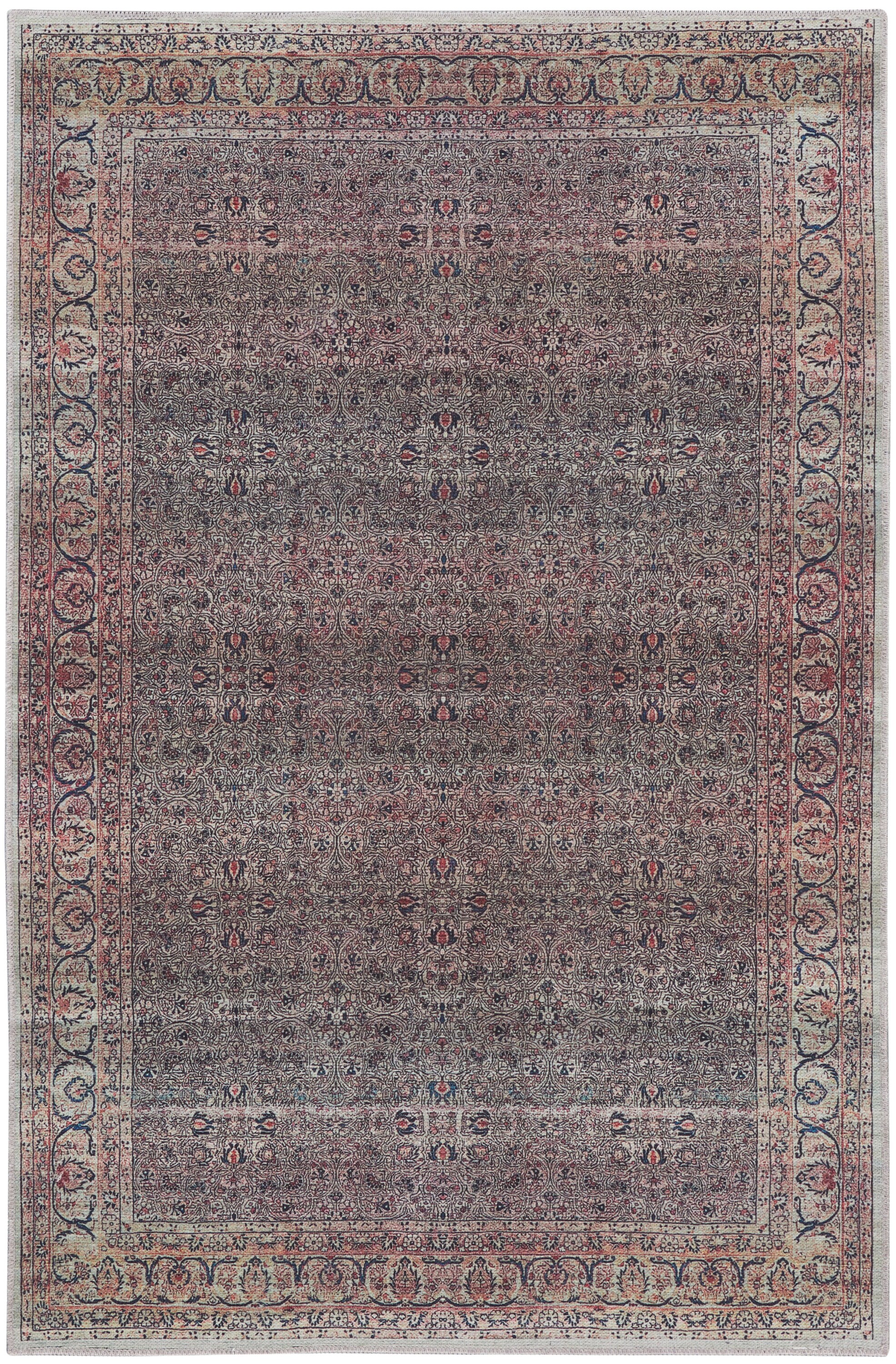 Emerald Elegance Flatwoven 4' x 6' Synthetic Easy-Care Rug