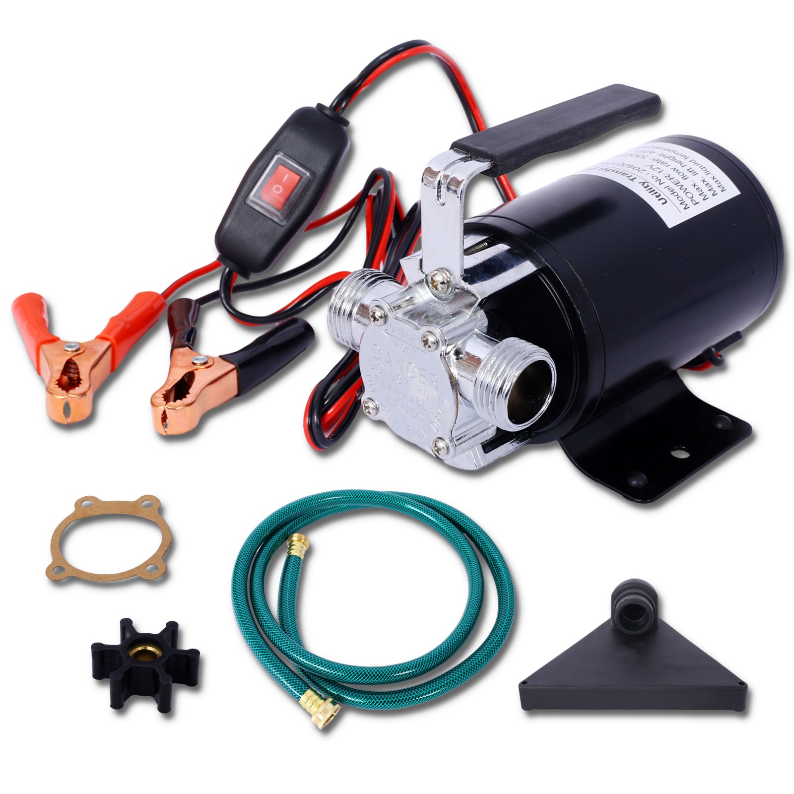 Wrightmaster PUMP23584 1/10-HP 12 -Volt 5.5-Gallon Cast iron Transfer pump