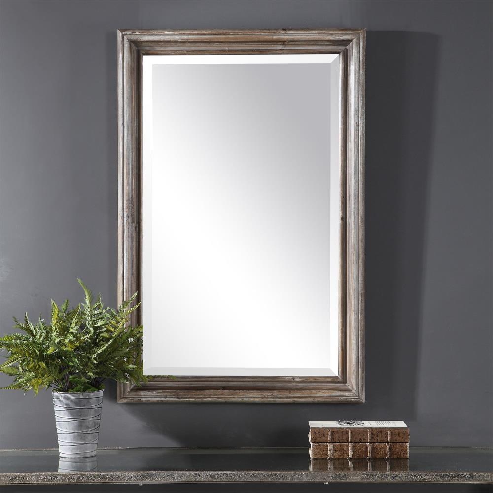Global Direct 25-in W x 38-in H Framed Wall Mirror at Lowes.com