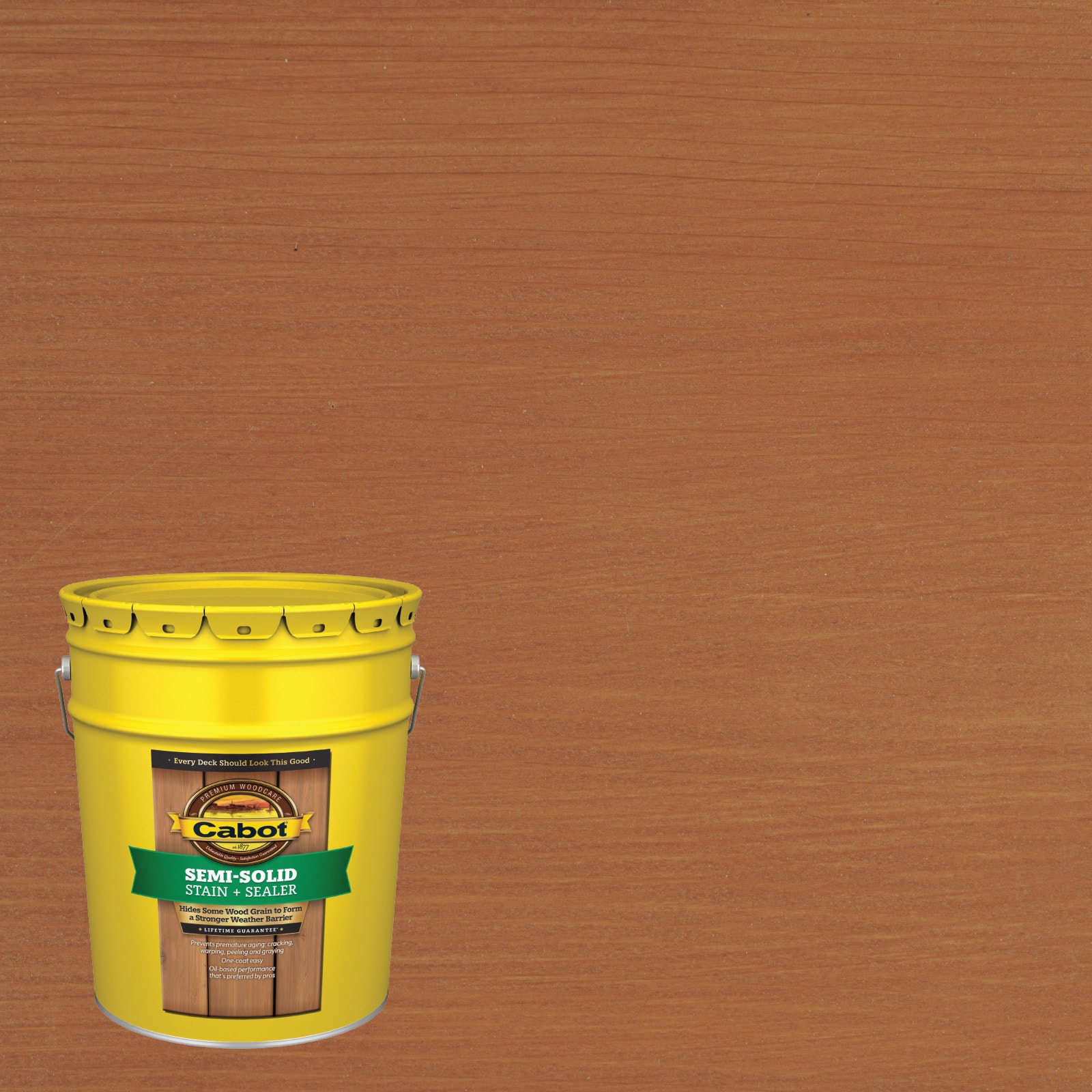 Cabot REDWOOD-379512 Tintable Redwood Semi-solid Exterior Wood Stain and Sealer in One ( 5-gallon )
