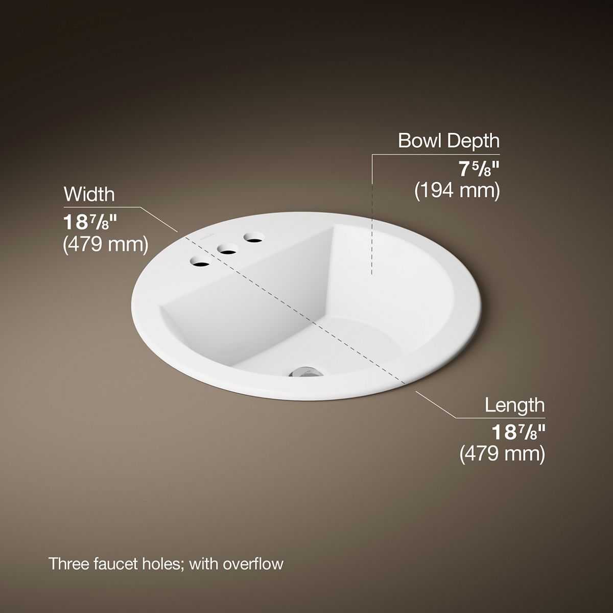 KOHLER R2714-4-0 Bath-Sink - View #3