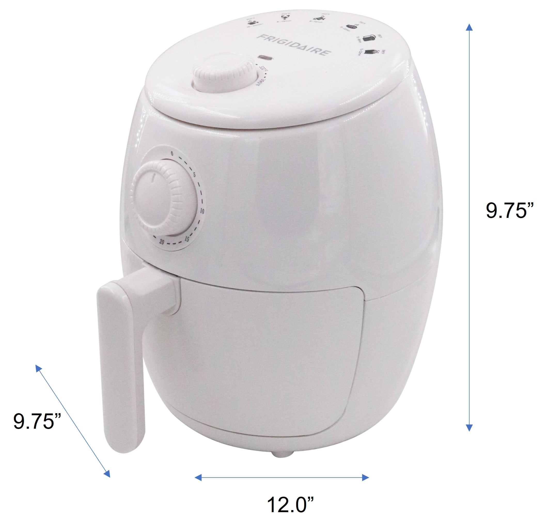 Multifunction Air Fryer 1000W Oil Free Timer Function Overheat Protection  Automatic Desktop 5L White 220V