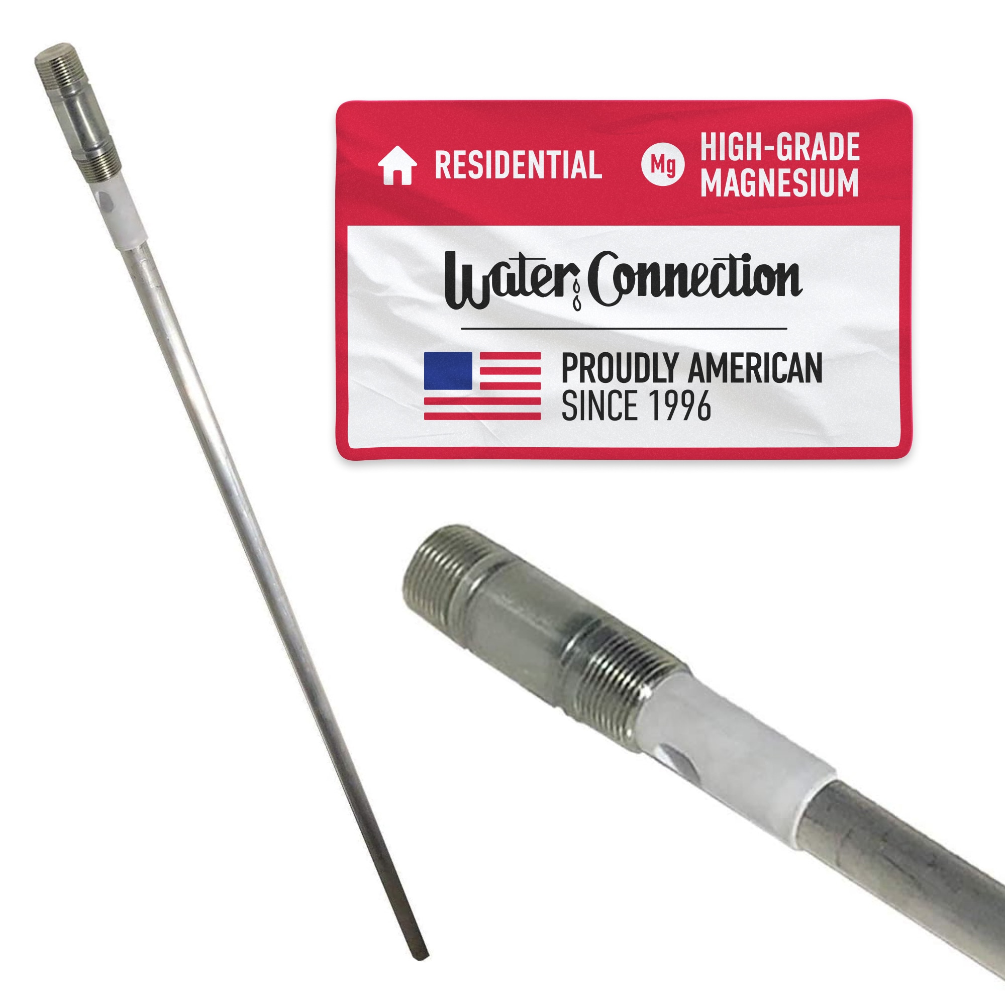 Water Connection AR106 Water Heater Anode Rod