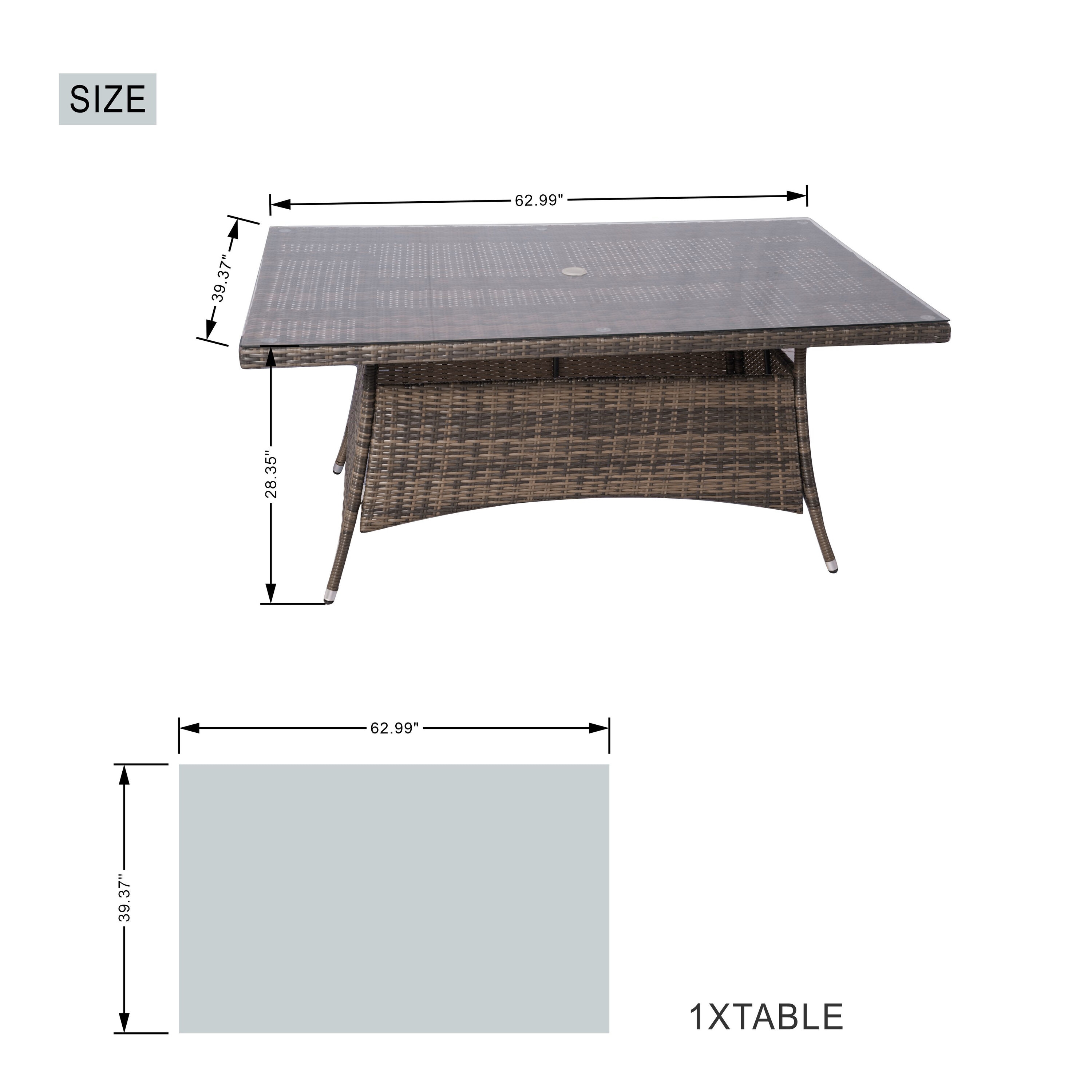 Direct Wicker DWD-1712-BR Patio-Dining-Sets - View #8
