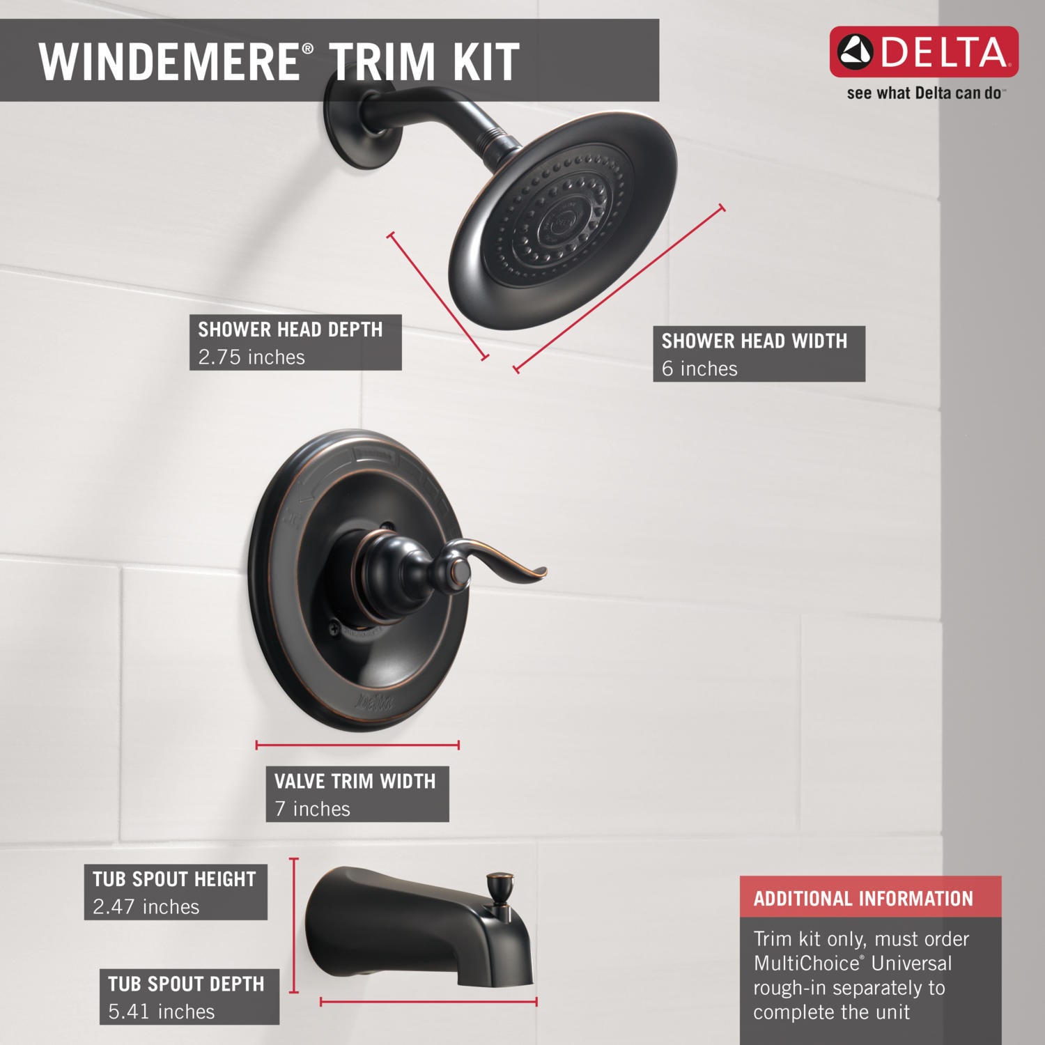 Delta BT14496-OB Tub-Shower-Faucets - View #5