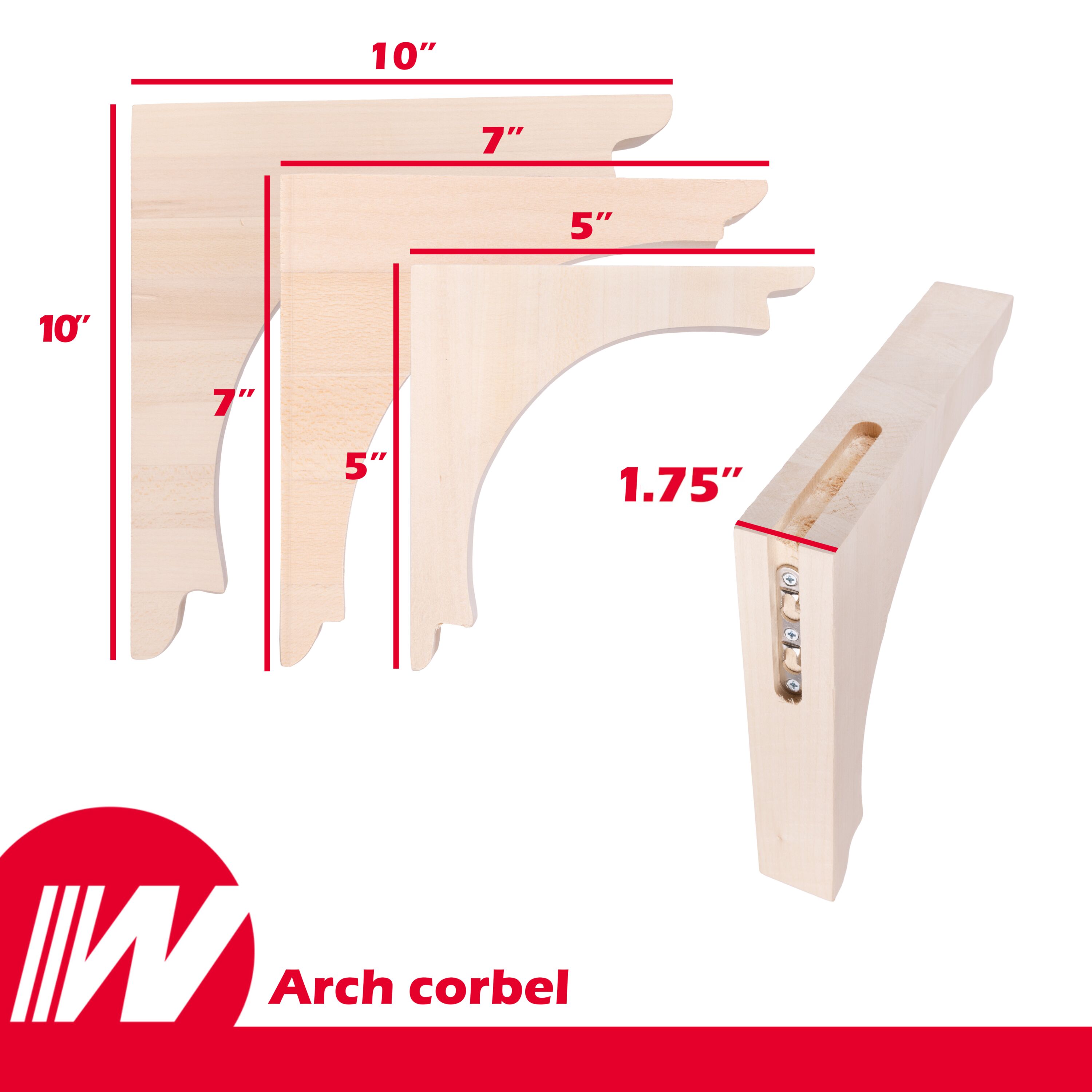 Waddell CR311 corbels - View #3