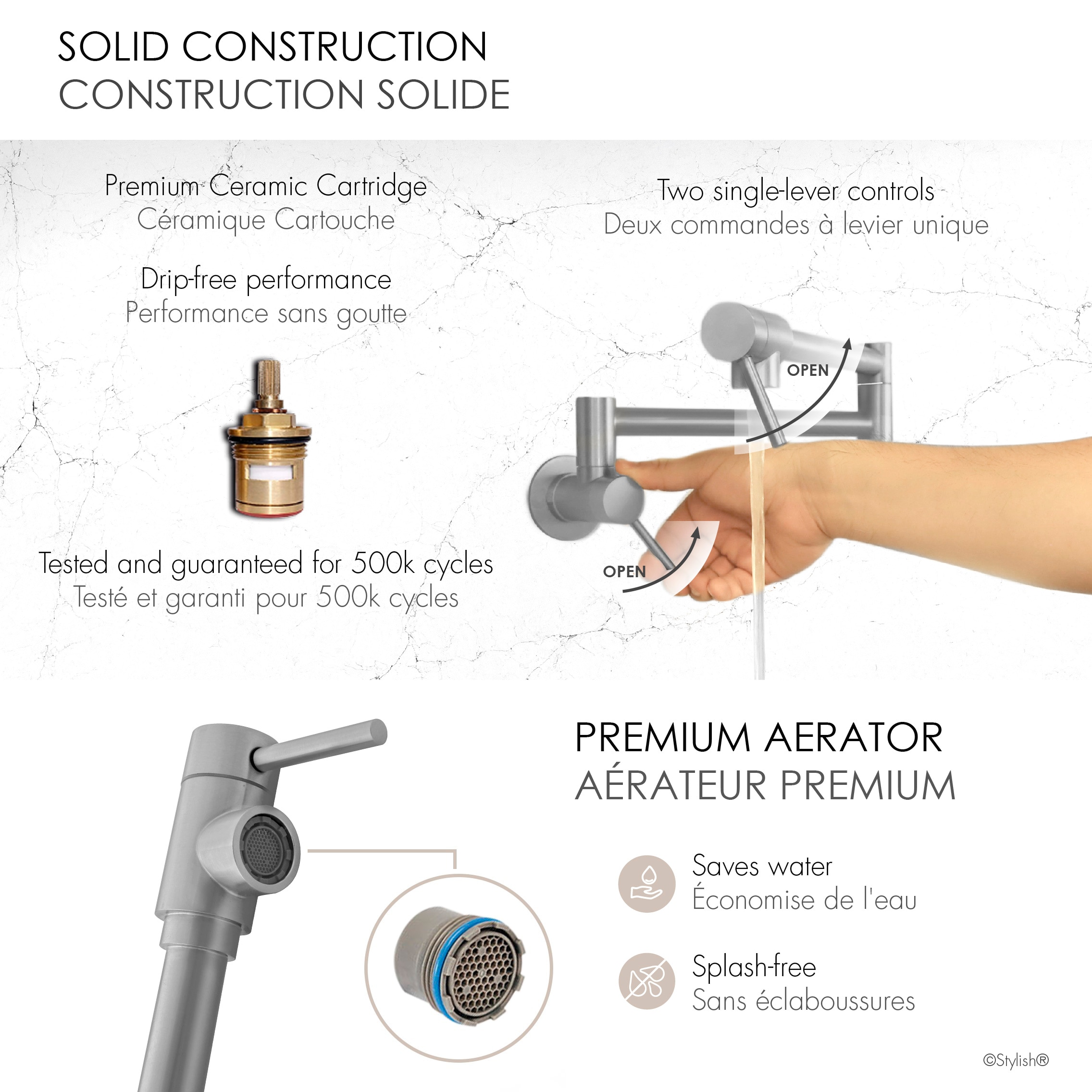 Stylish K-145S Kitchen-Faucets - View #6