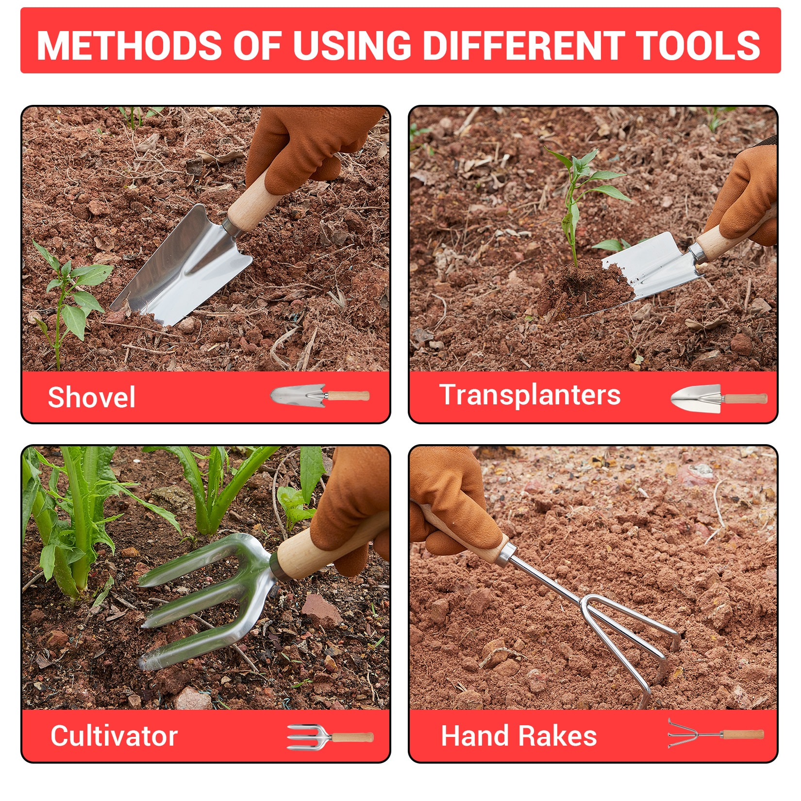 IdealHouse 51M-P5V7RJUJ-BZ Garden-Hand-Tool-Kits - View #2