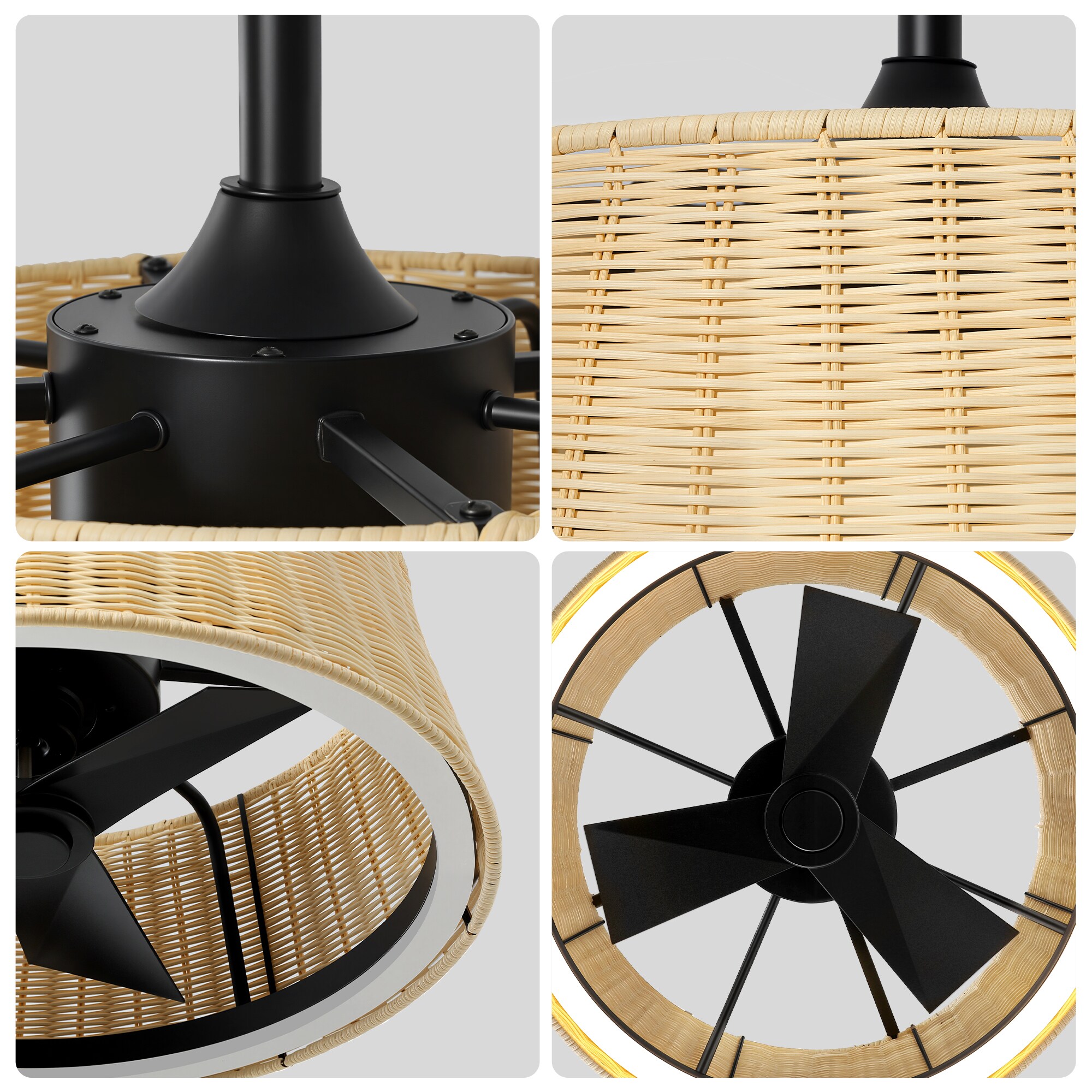 KAISITE 8907CF-36BK-US Ceiling-Fans - View #12