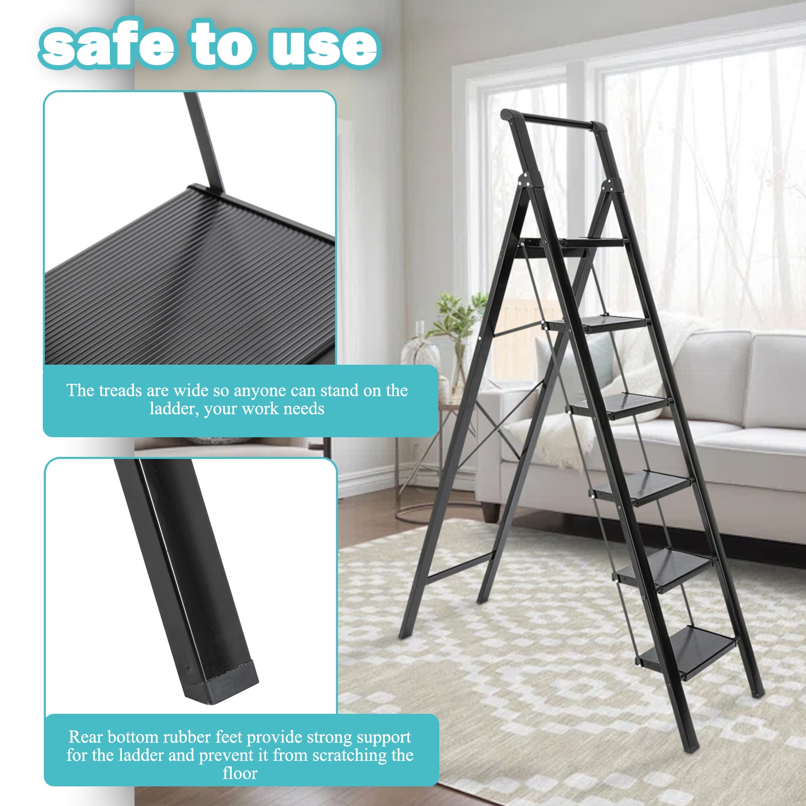 Tatayosi T-A4-L6B Step-Ladders - View #7