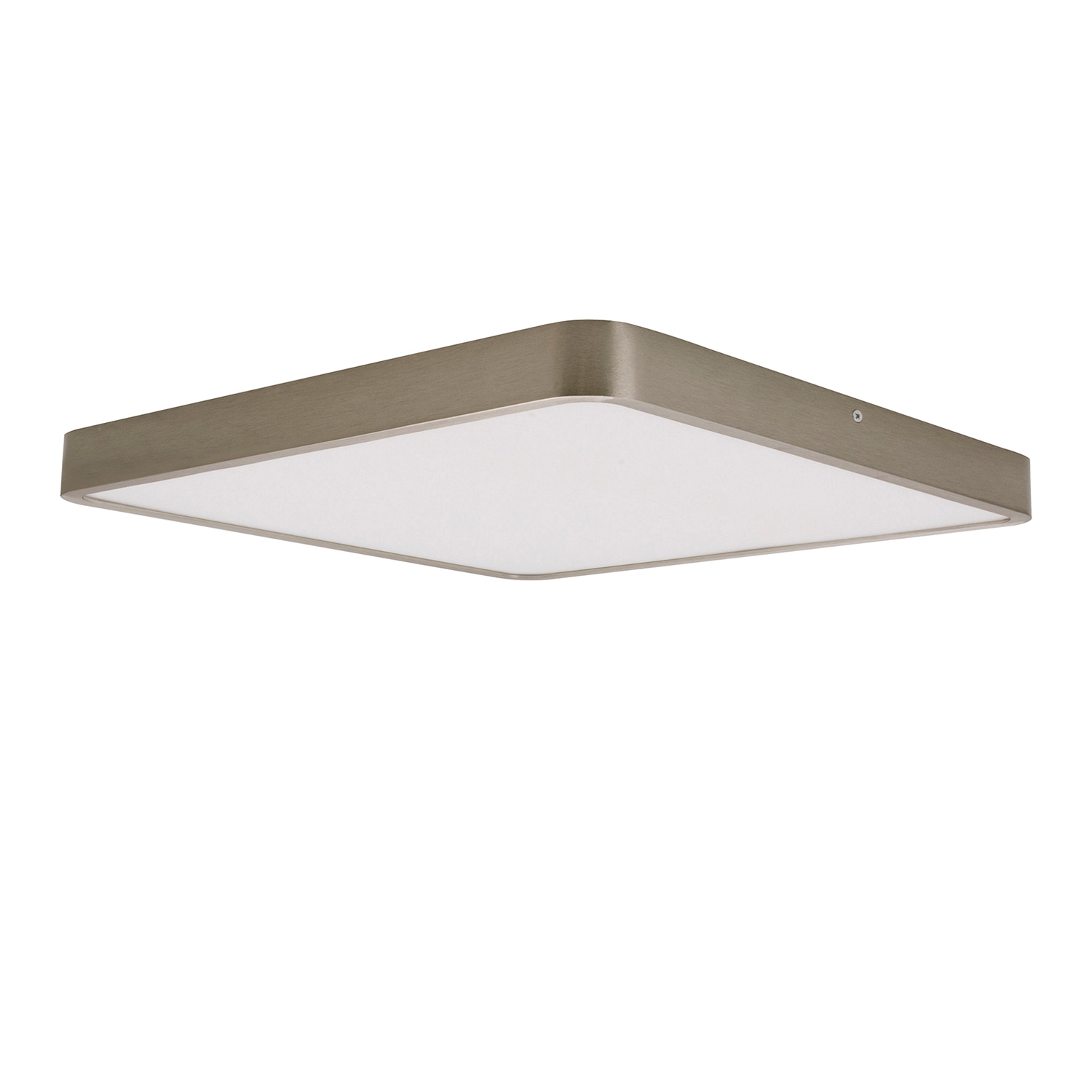 Project Source MXL1071-L18.5K9030N PS 13IN BN Square Edge Lit 13-in Brushed Nickel Integrated LED Flush Mount Light