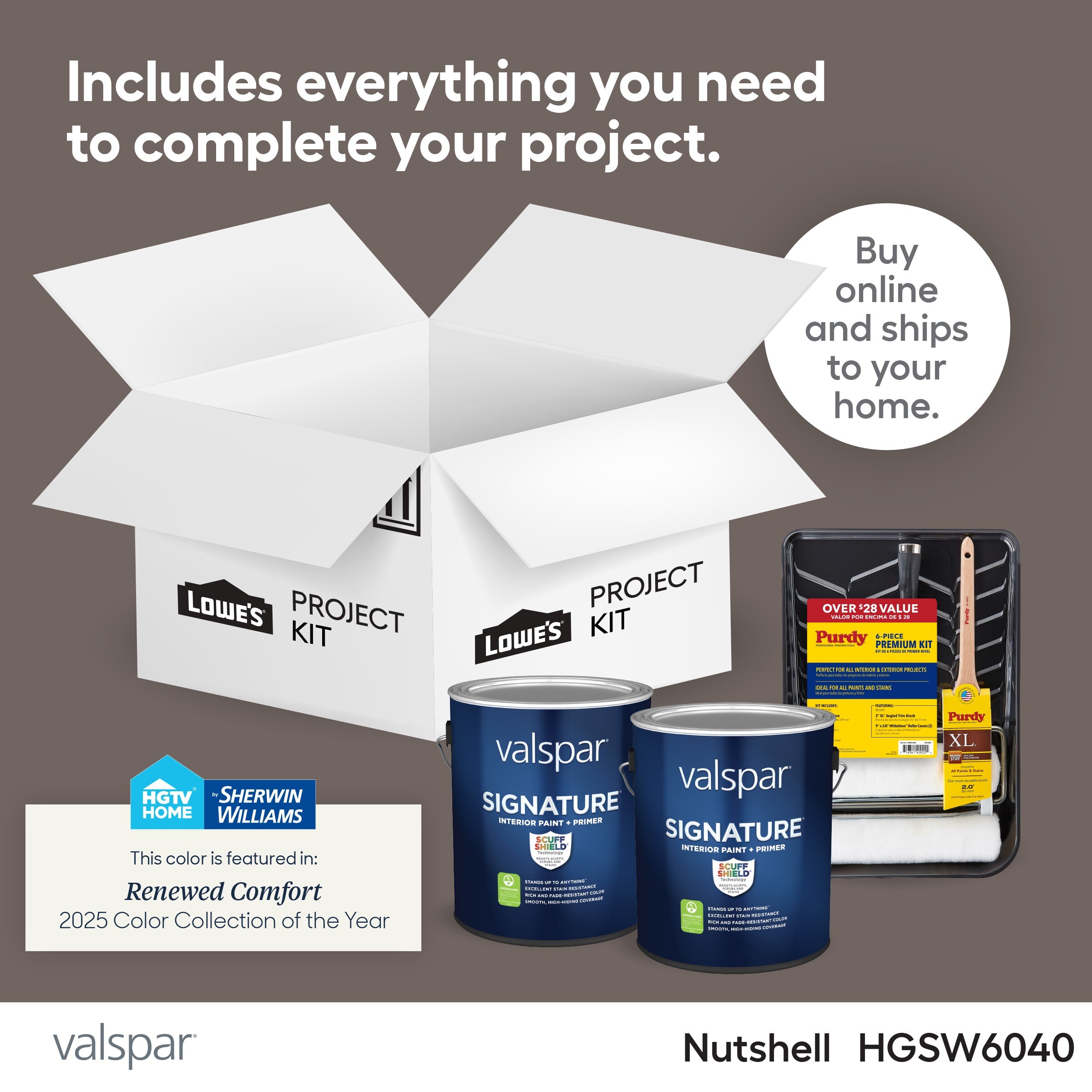 Valspar  Nutshell Paint Project Kit