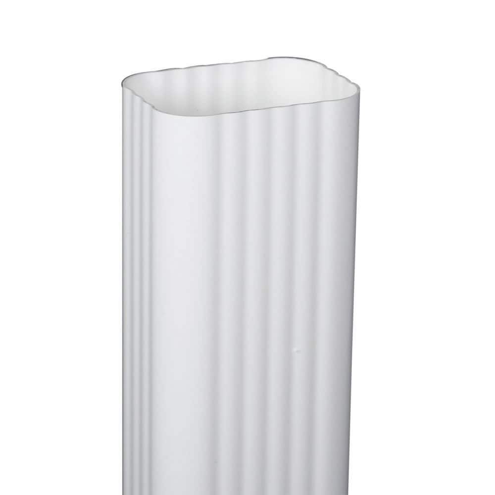 Amerimax M0794HP Traditional Vinyl 15.188-in White Downspout extension