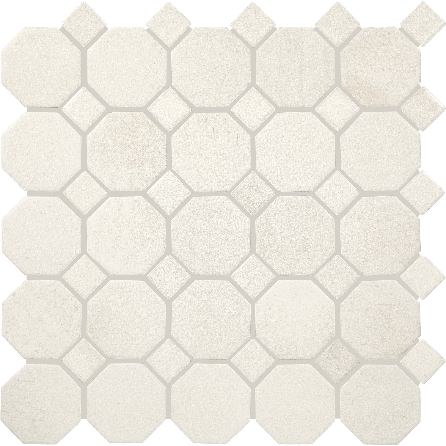 Daltile Relicca Pristine 12-in x 12-in Multi-finish Ceramic Patterned Octagon Mosaic Floor and Wall Tile ( 10-sq ft / Carton )