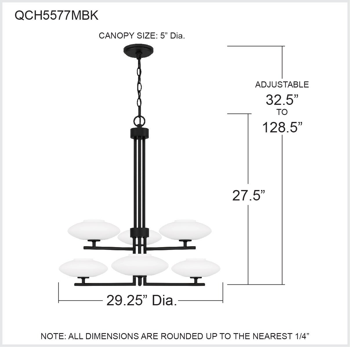 Quoizel QCH5577MBK b090015 - View #9