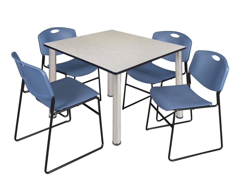 Regency TB4848PLBPCM44BE Breakroom Off-white 4-Person Training Table (48-in W x 29-in H)