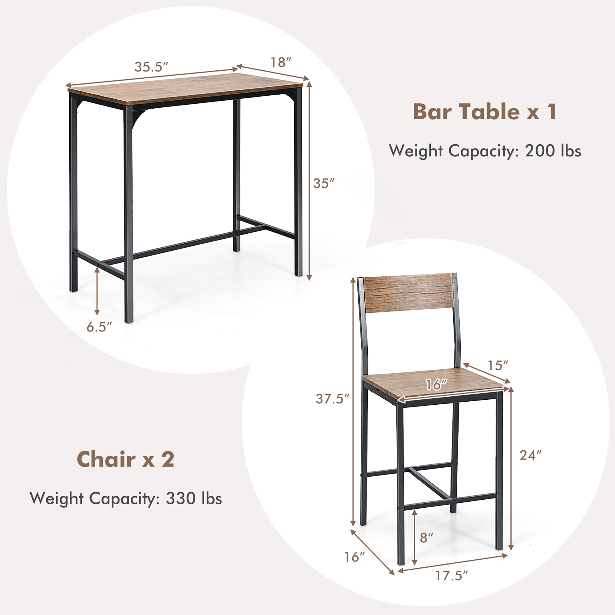 Costway HSCK00039 Dining-Sets - View #2