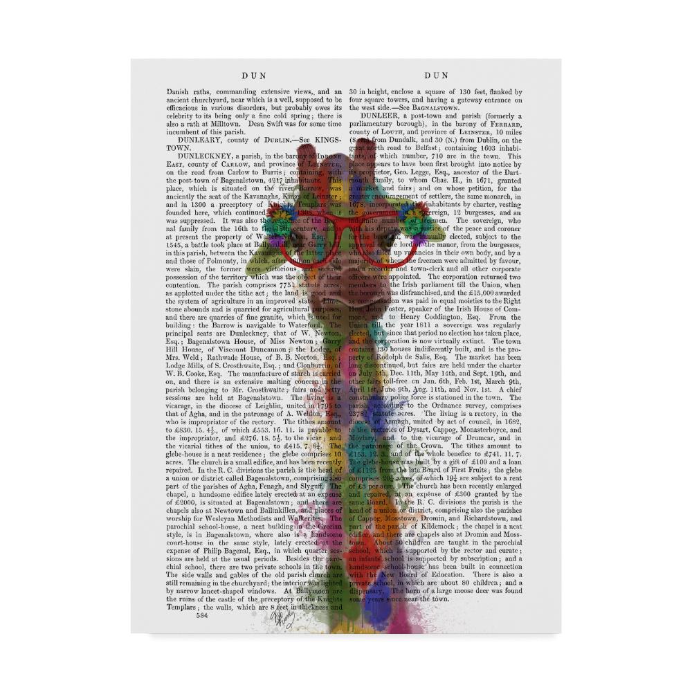 Trademark Fine Art WAG00144-C1824GG Framed 24-in H x 18-in W Animals Print on Canvas