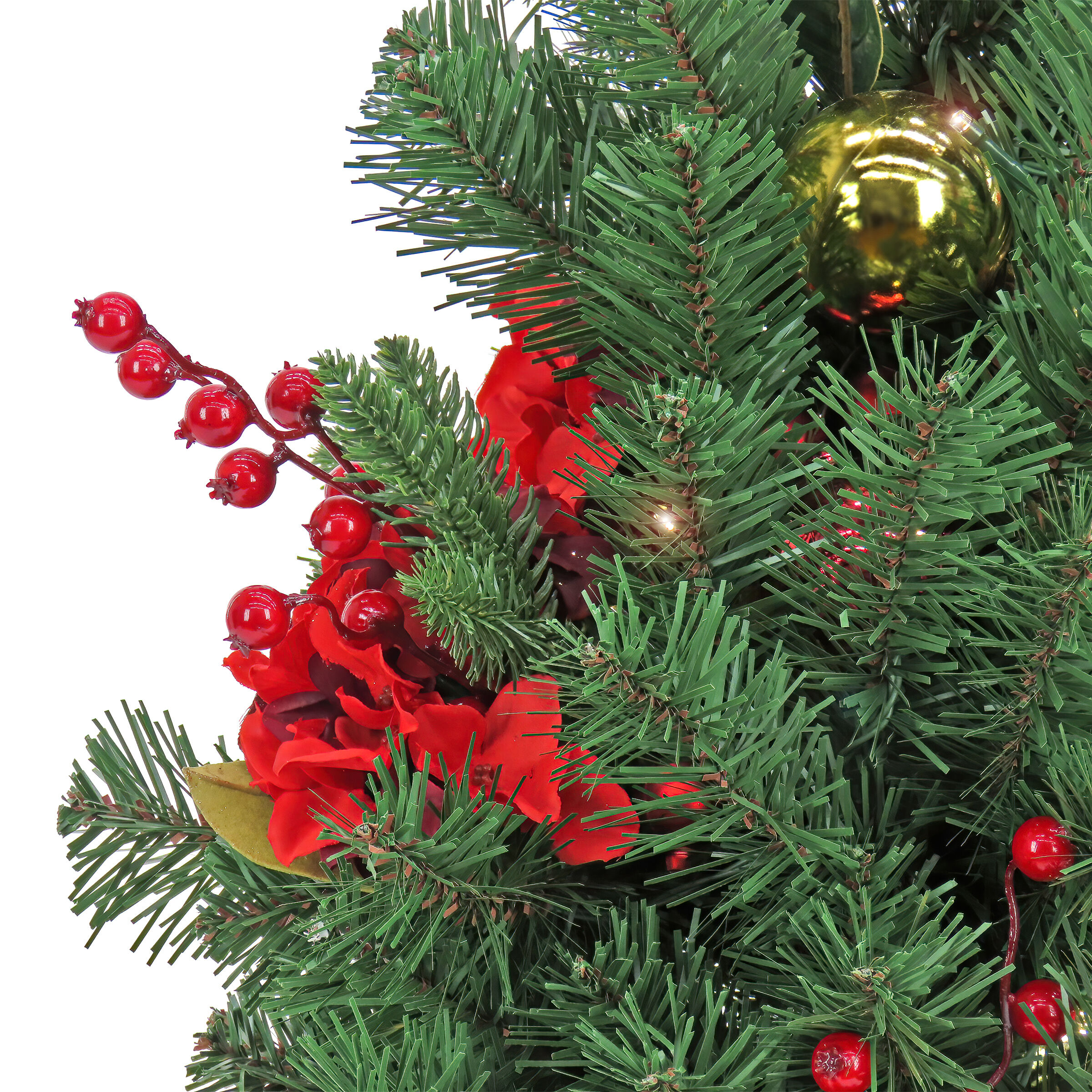 National Tree Company 3-ft Pine Pre-lit Artificial Christmas Tree with ...