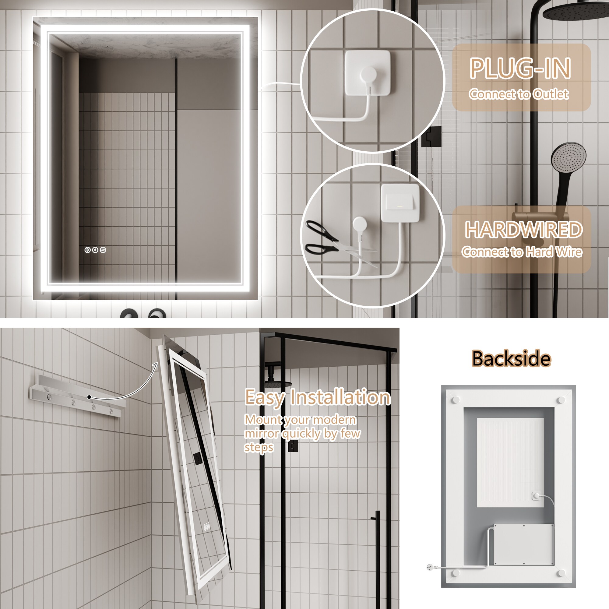 Forclover TAK-LM04F24224 Framed-Bath-Mirrors - View #9