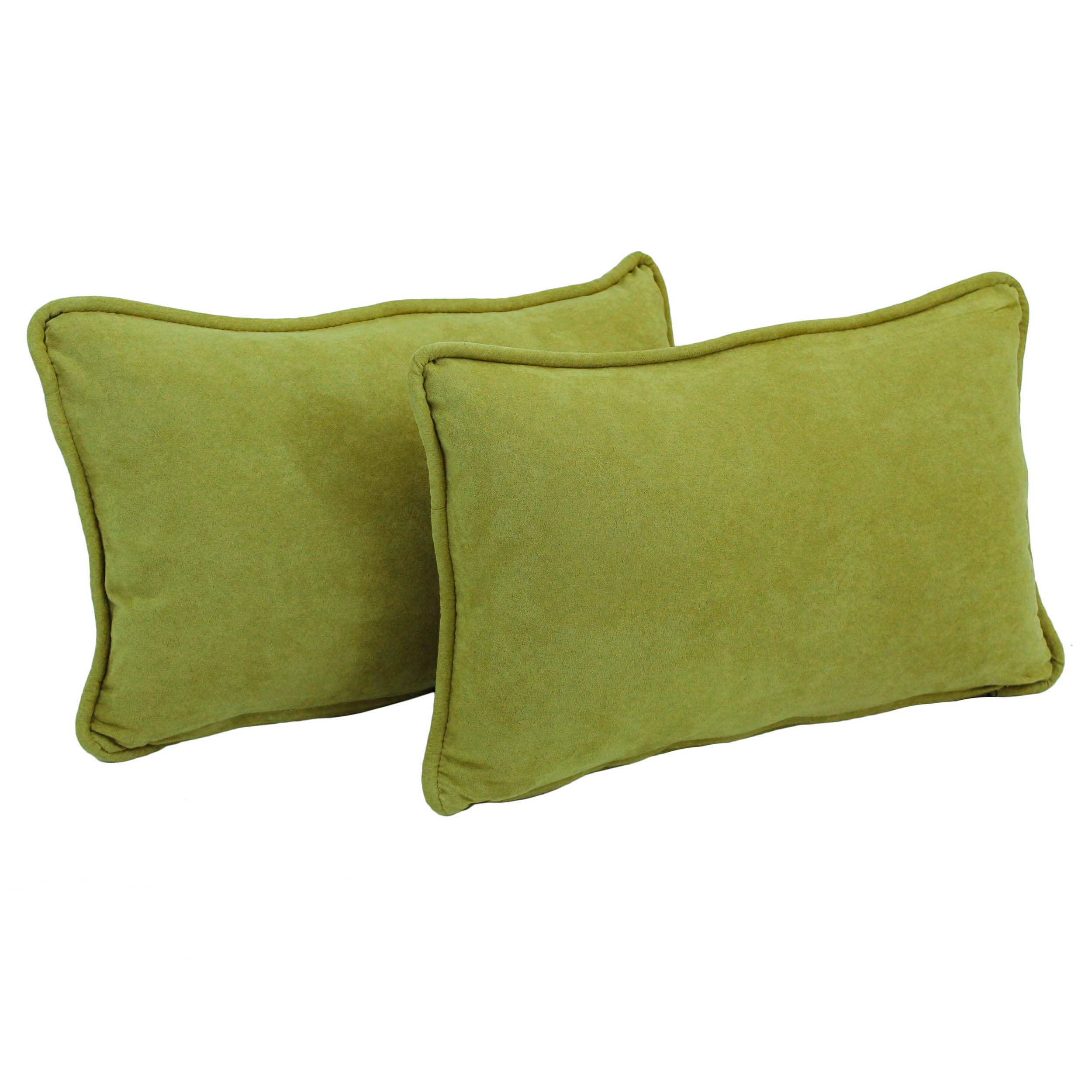 Blazing Needles 9811-CD-S2-MS-ML 2 -Piece 20-in x 12-in Mojito Lime Rectangular Indoor Decorative Pillow