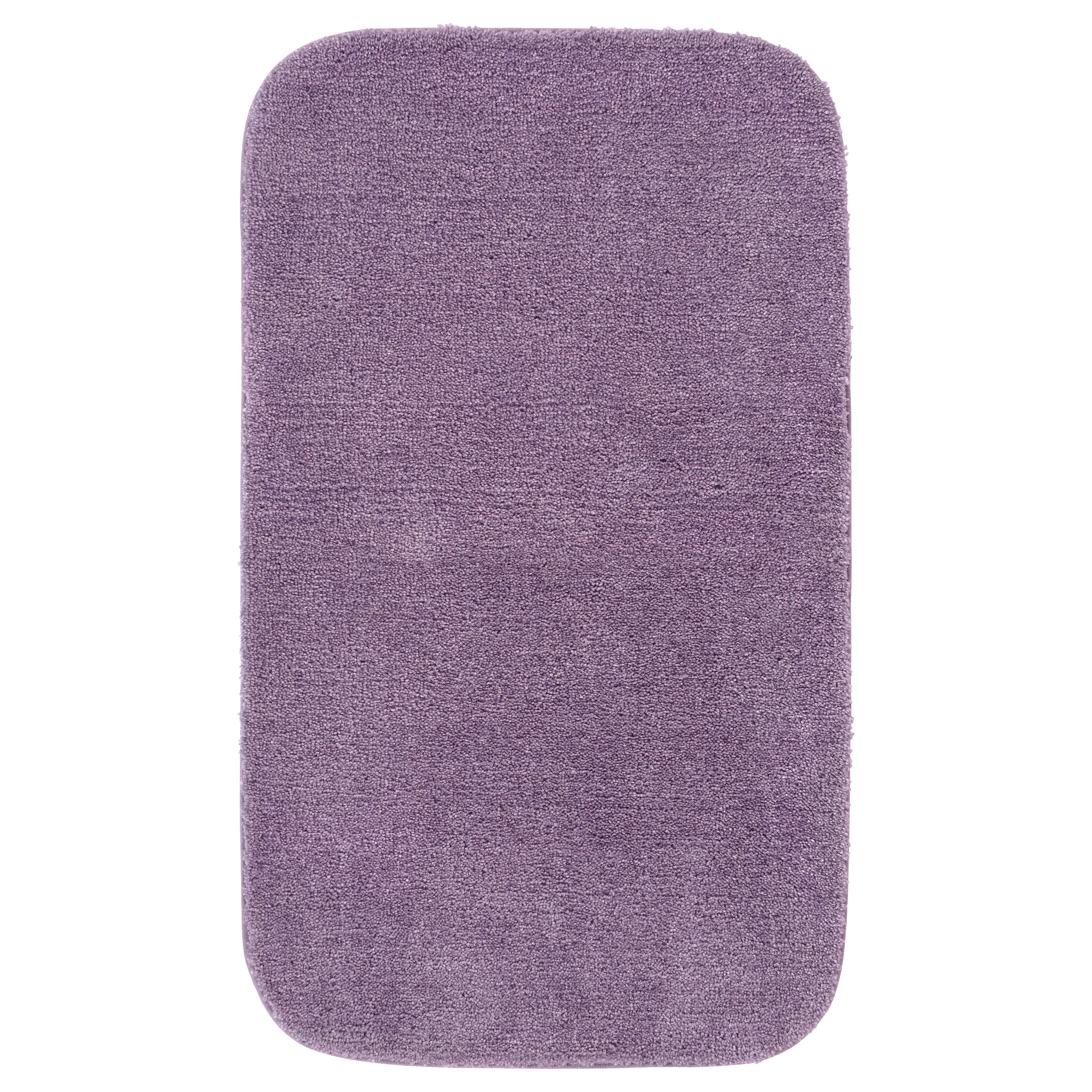 Garland Rug BA010W024040I9 Traditional 24-in x 40-in Purple Nylon Bath rug