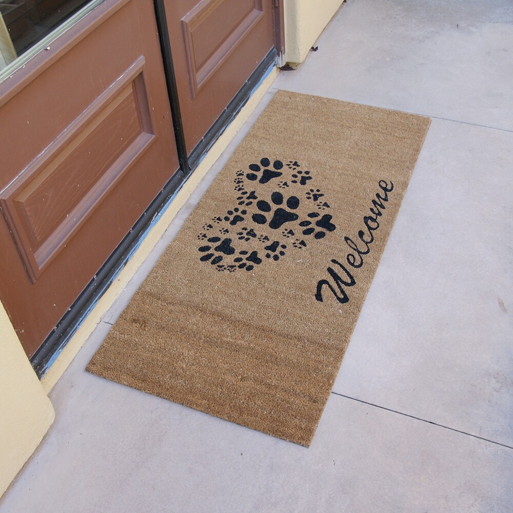 Welcome Mat Dog Prints, Door Floor Mat Dog Welcome