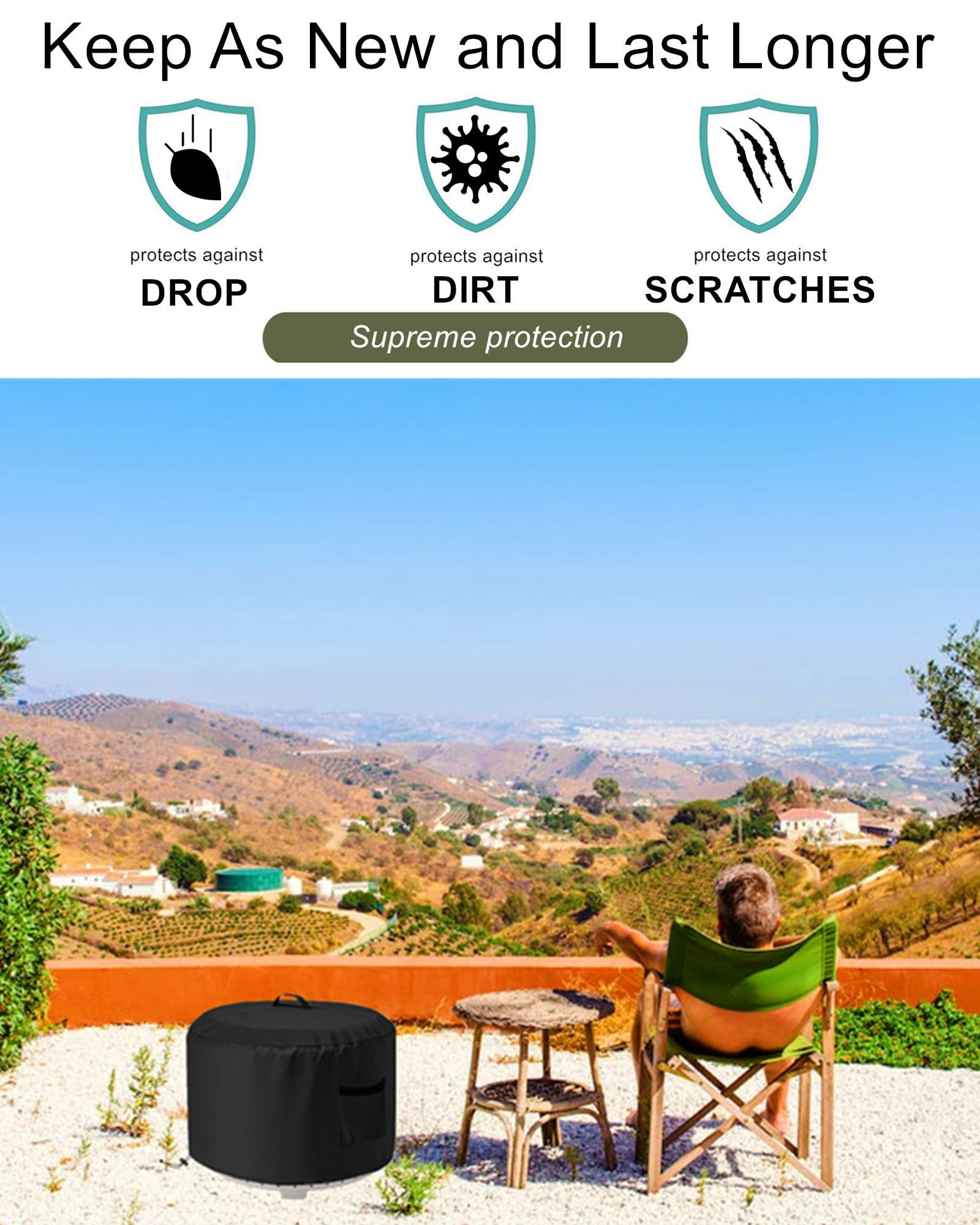 JVFCXXV Round Smokeless Fire Pit Cover for Outdoor Stove Bonfire