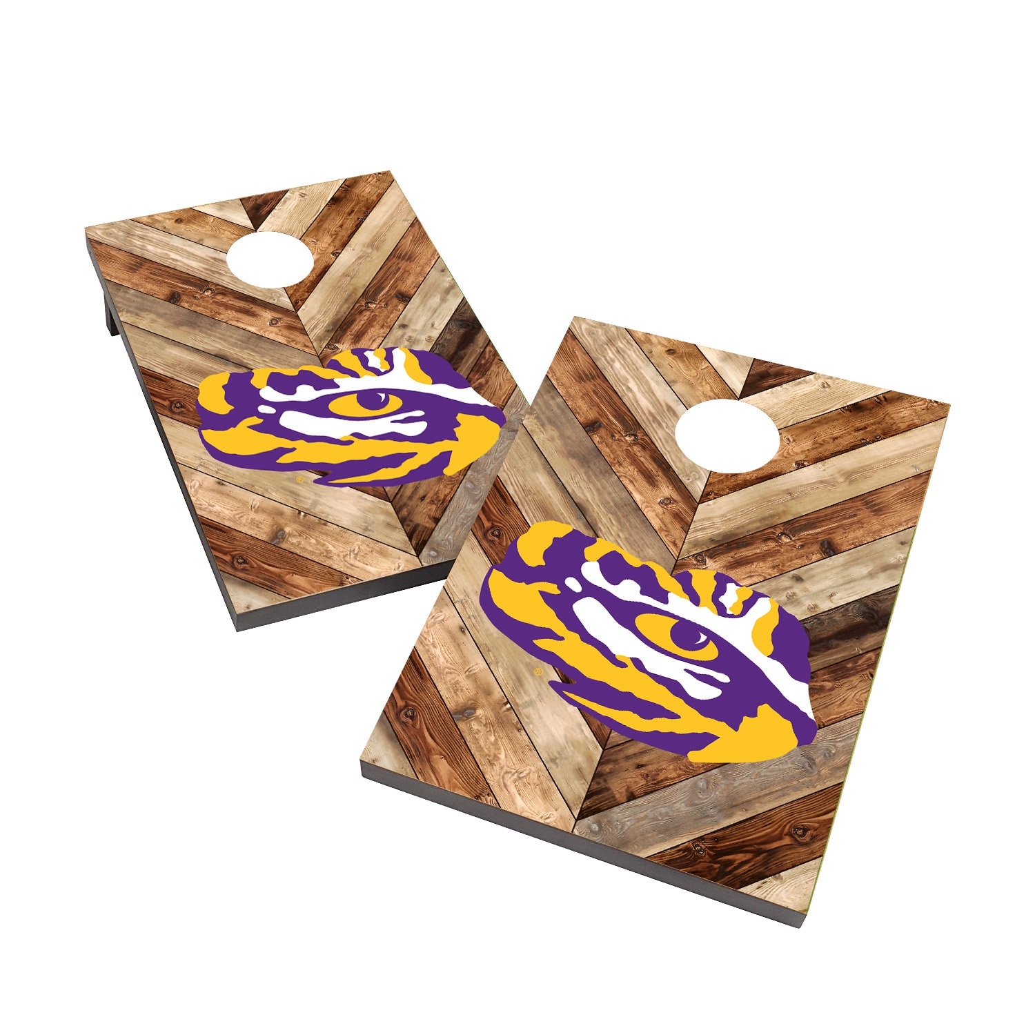 Brighton Bulldog Tailgate Cornhole Boards – Ivory Vines