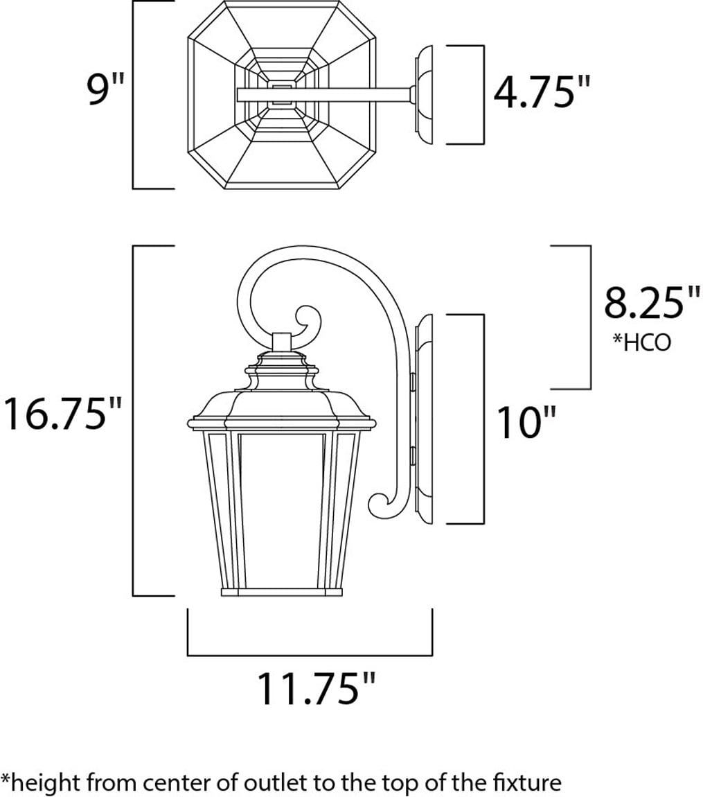 Maxim Lighting 3344WFBO Outdoor-Wall-Lighting - View #2