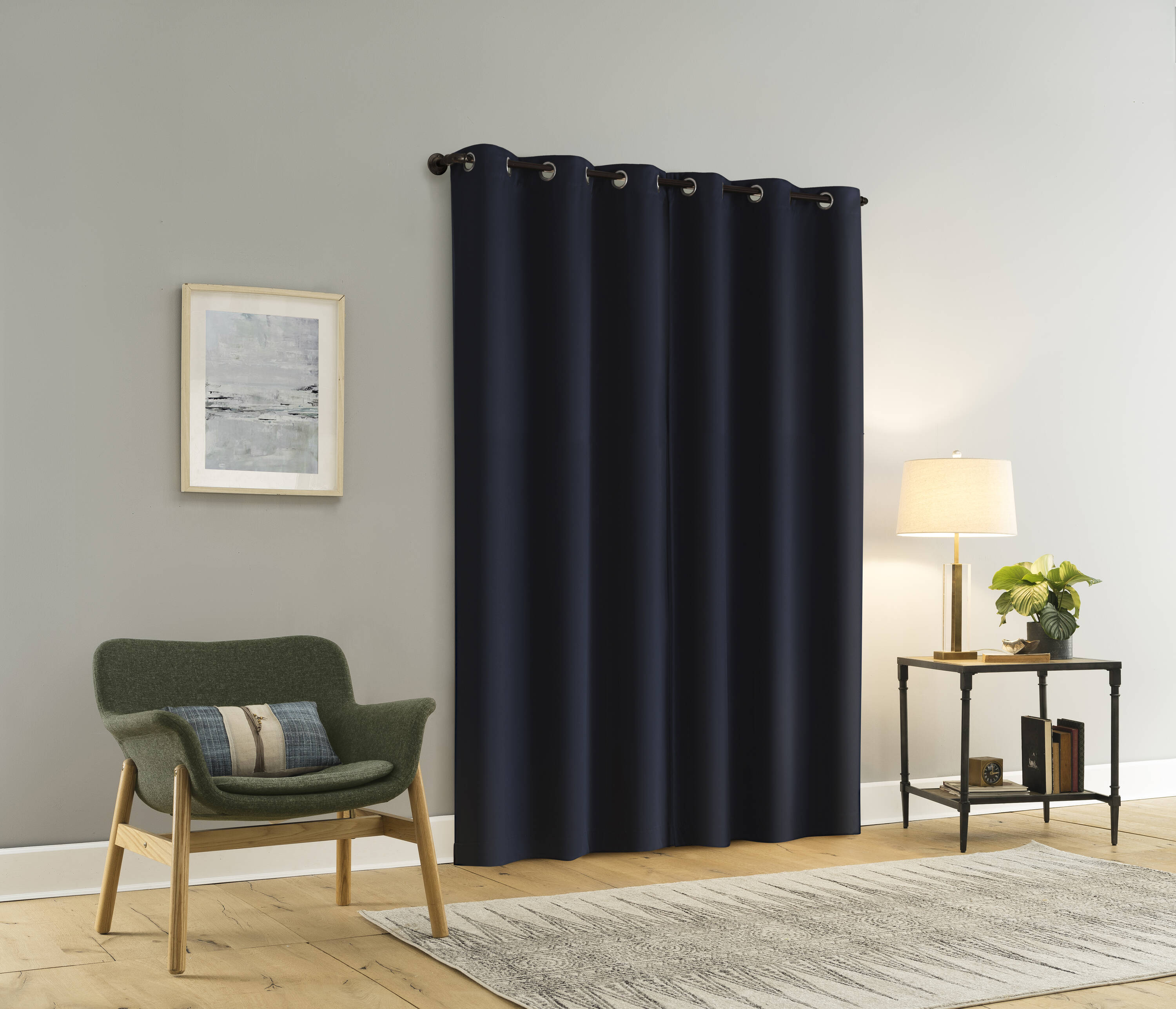 Sun Zero DOUGLAS 74X84 NAVY curtains - View #5