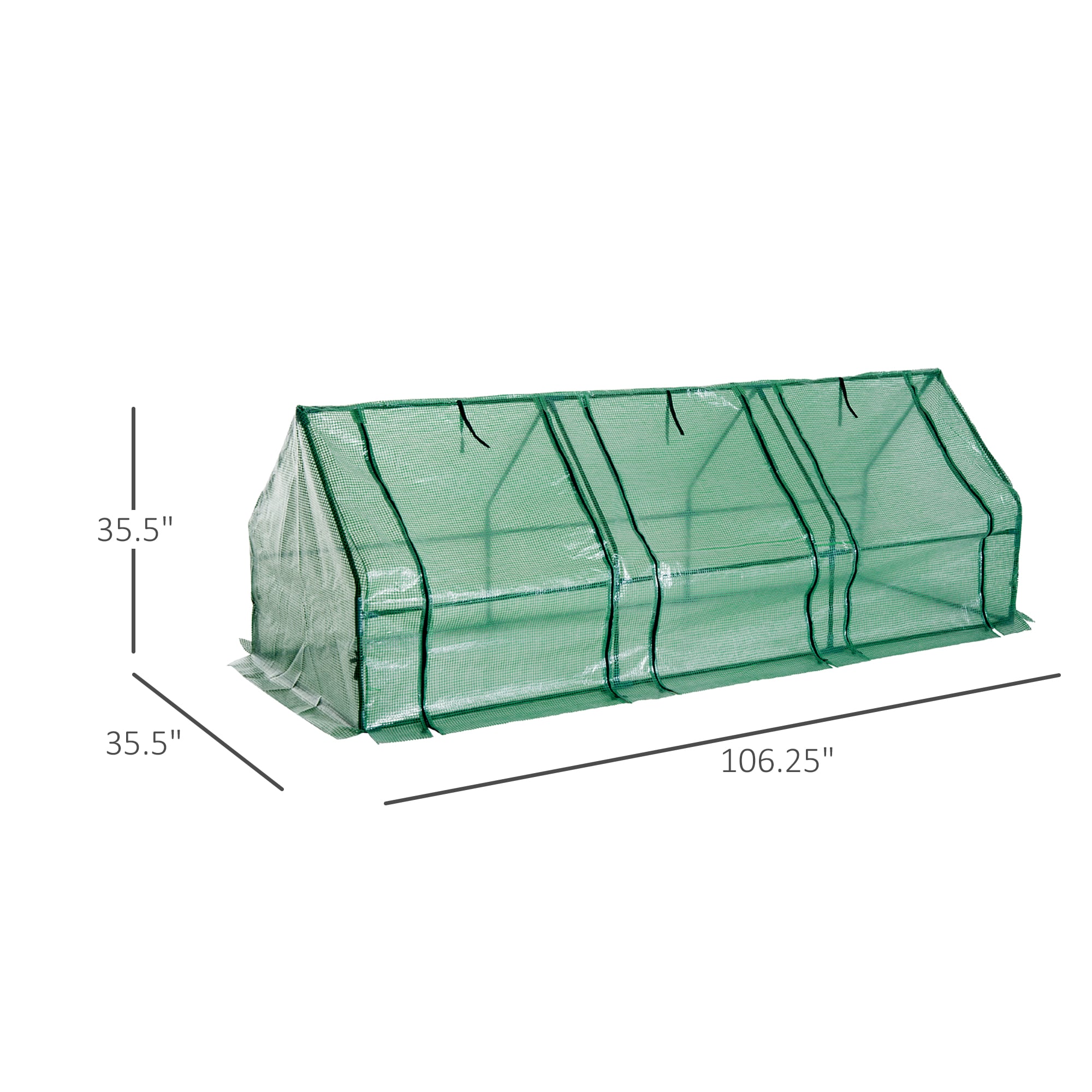 Outsunny 01-0469 greenhouses - View #3