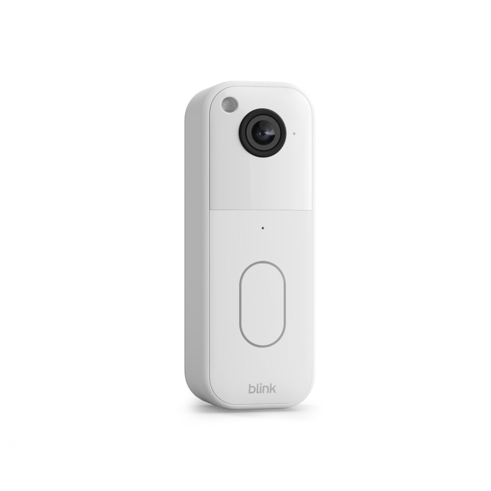 Blink B0DGQVF47B Video Doorbell-Head-to-toe HD view, two-year battery life, and simple setup, Required Sync Module not included-Add-On (White)
