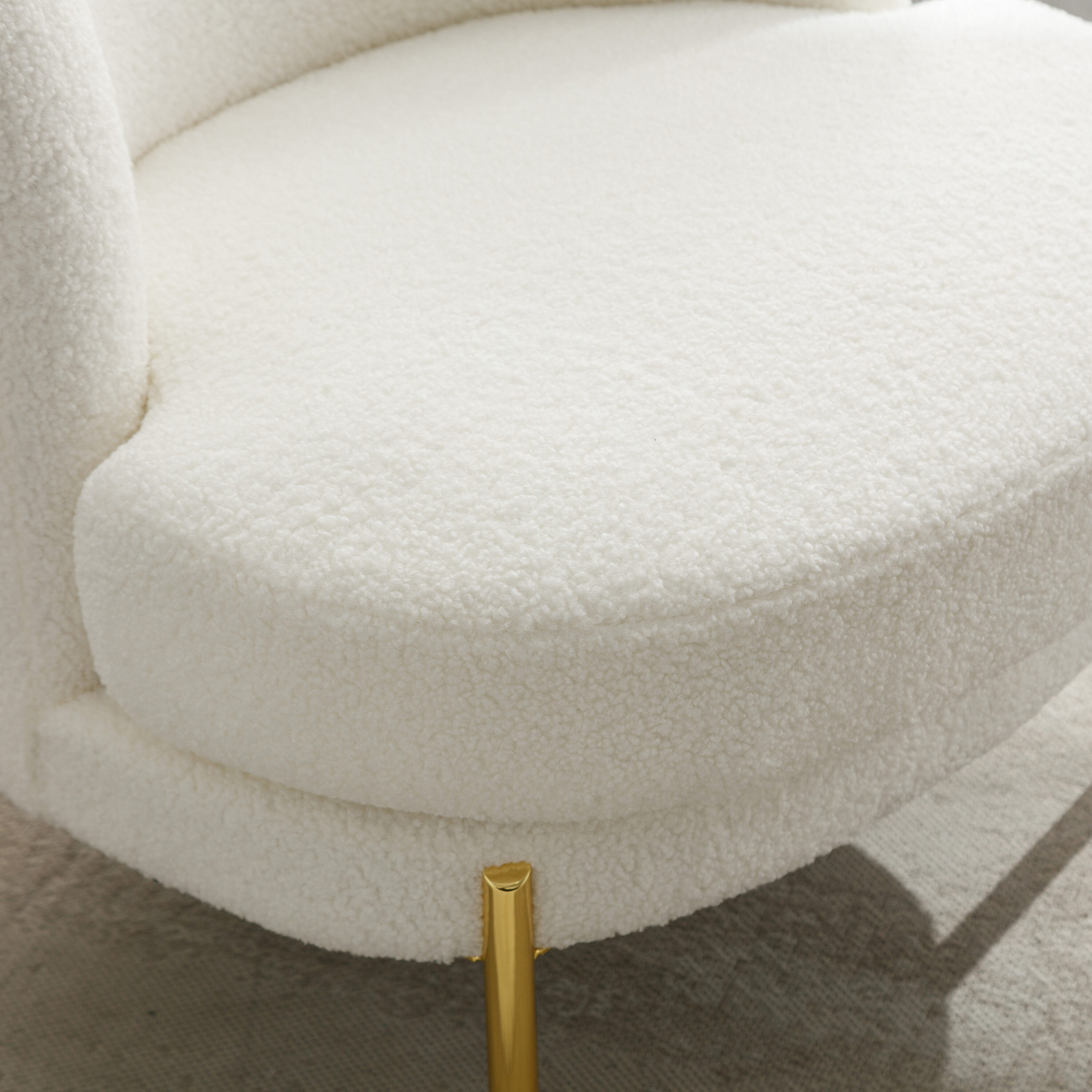 Buy Soft Cosy Bouclé Ivory Natural Mylo Accent Chair from the Next