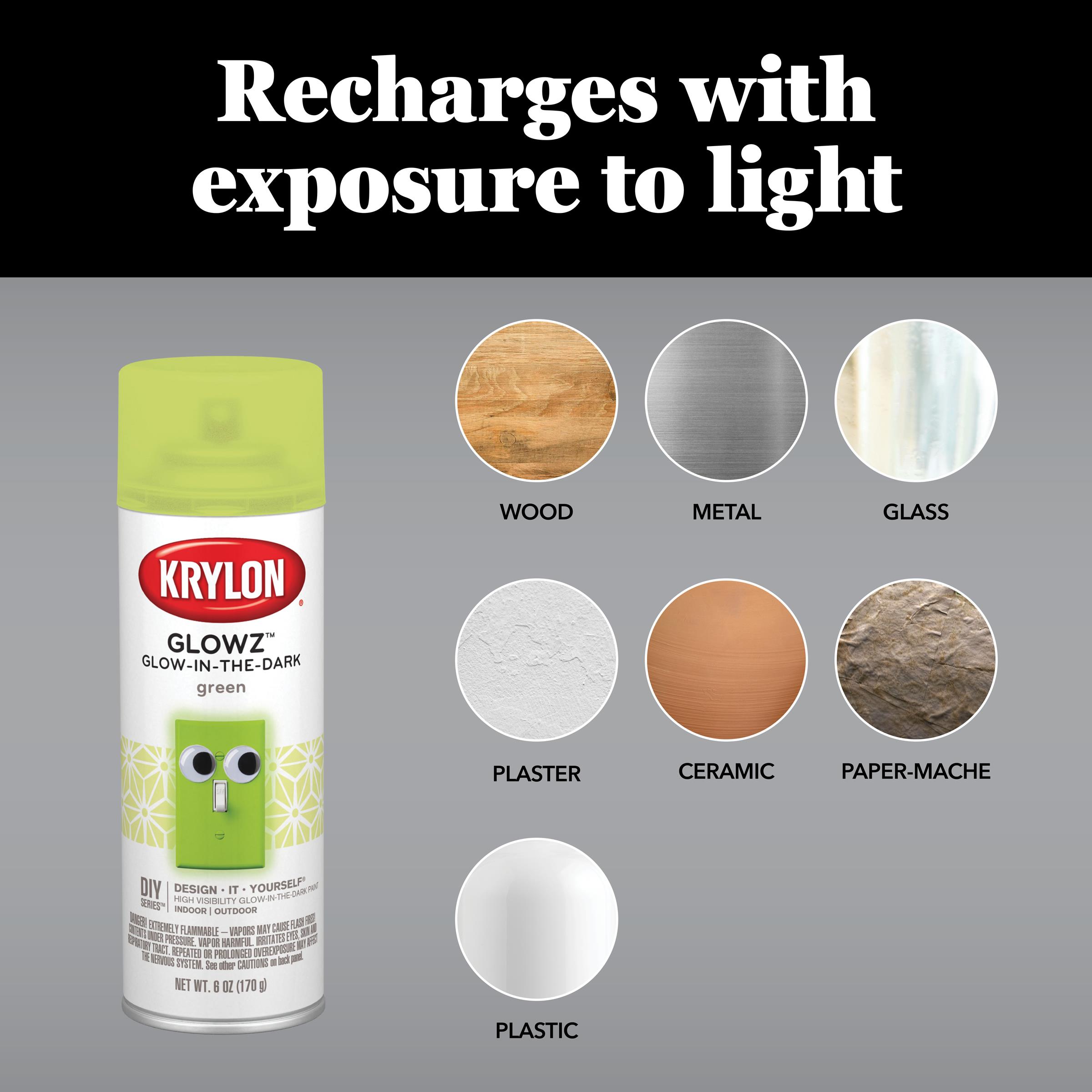 Krylon Specialty Flat Green Glow In The Dark Spray Paint (NET WT. 10-oz) in  the Spray Paint department at