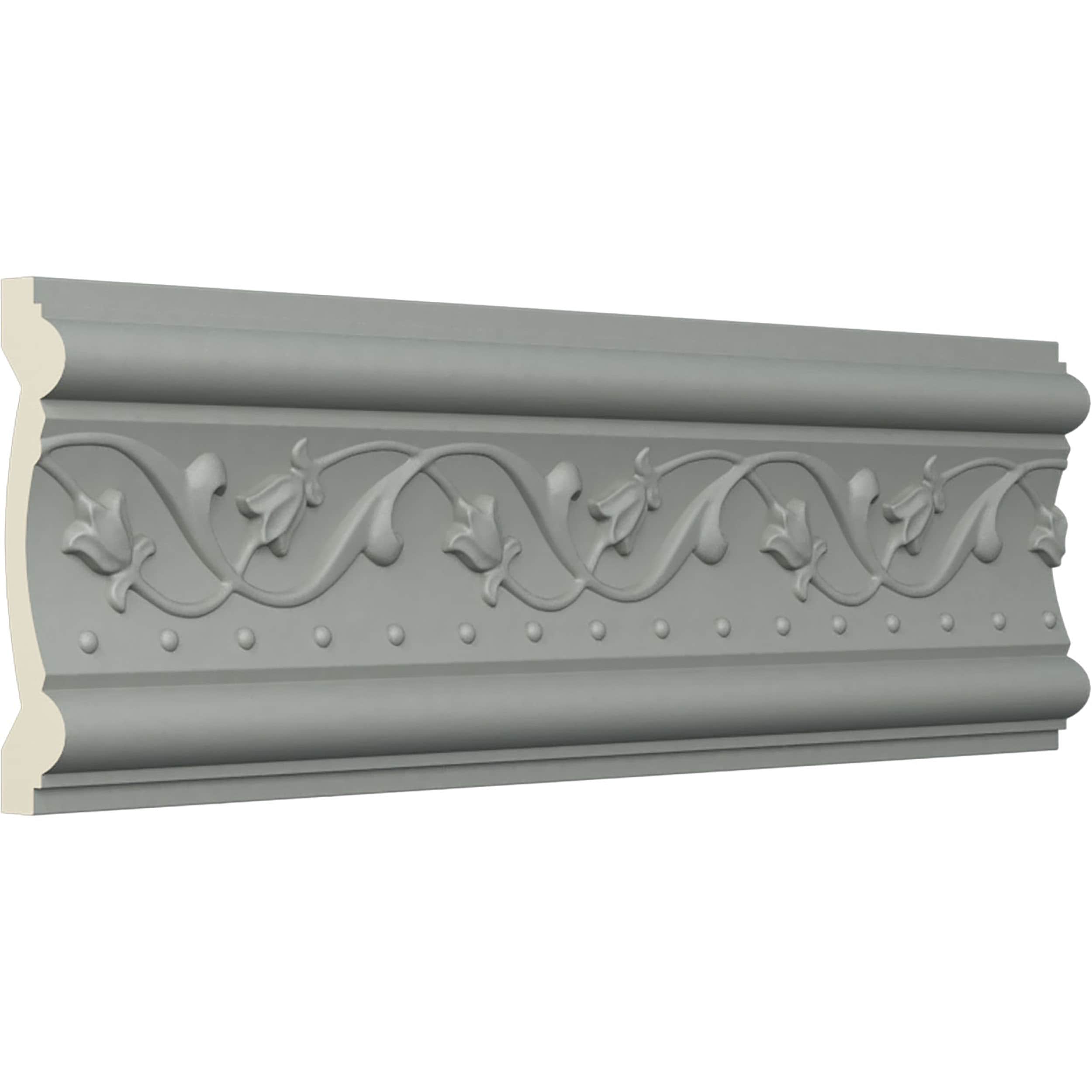 Marcella White Polyurethane Decorative Crown Moulding