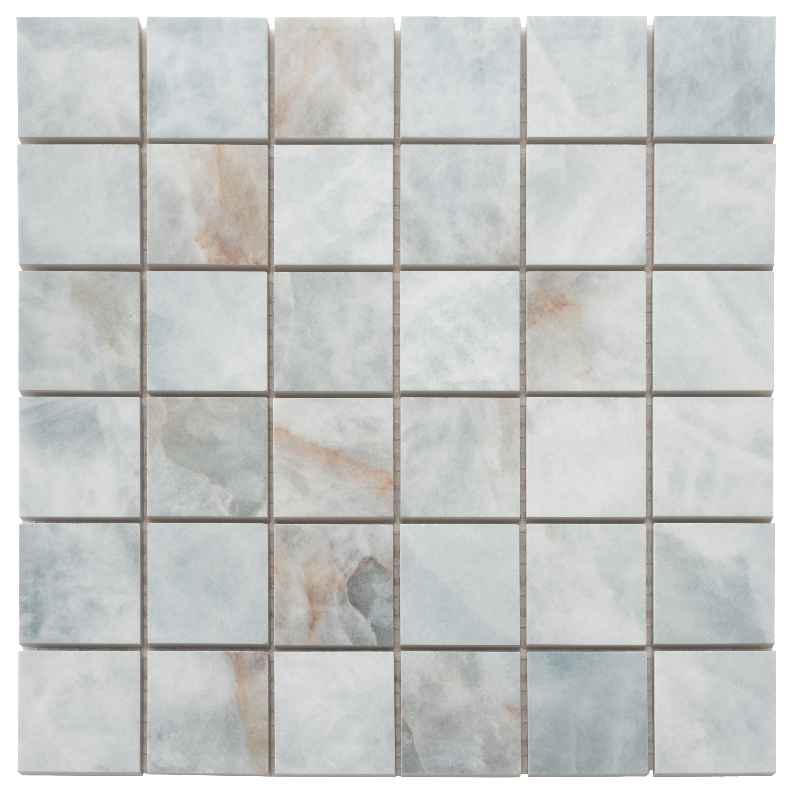 Apollo Tile Sample - Splendor Frosted Sky Blue 4-in x 5-in Lappato Porcelain Stone look Floor and Wall Tile