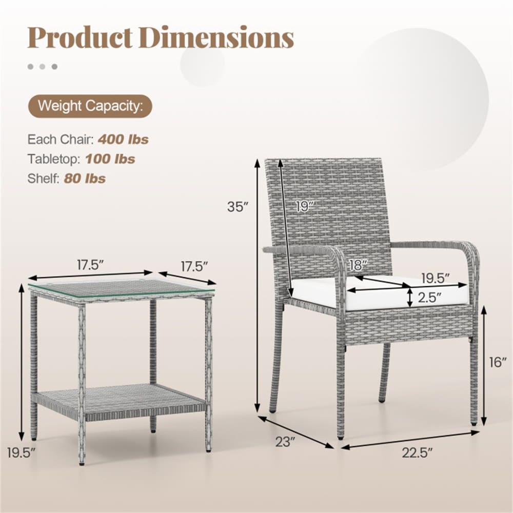Dimakai DK-HW72792NY Patio-Conversation-Sets - View #12