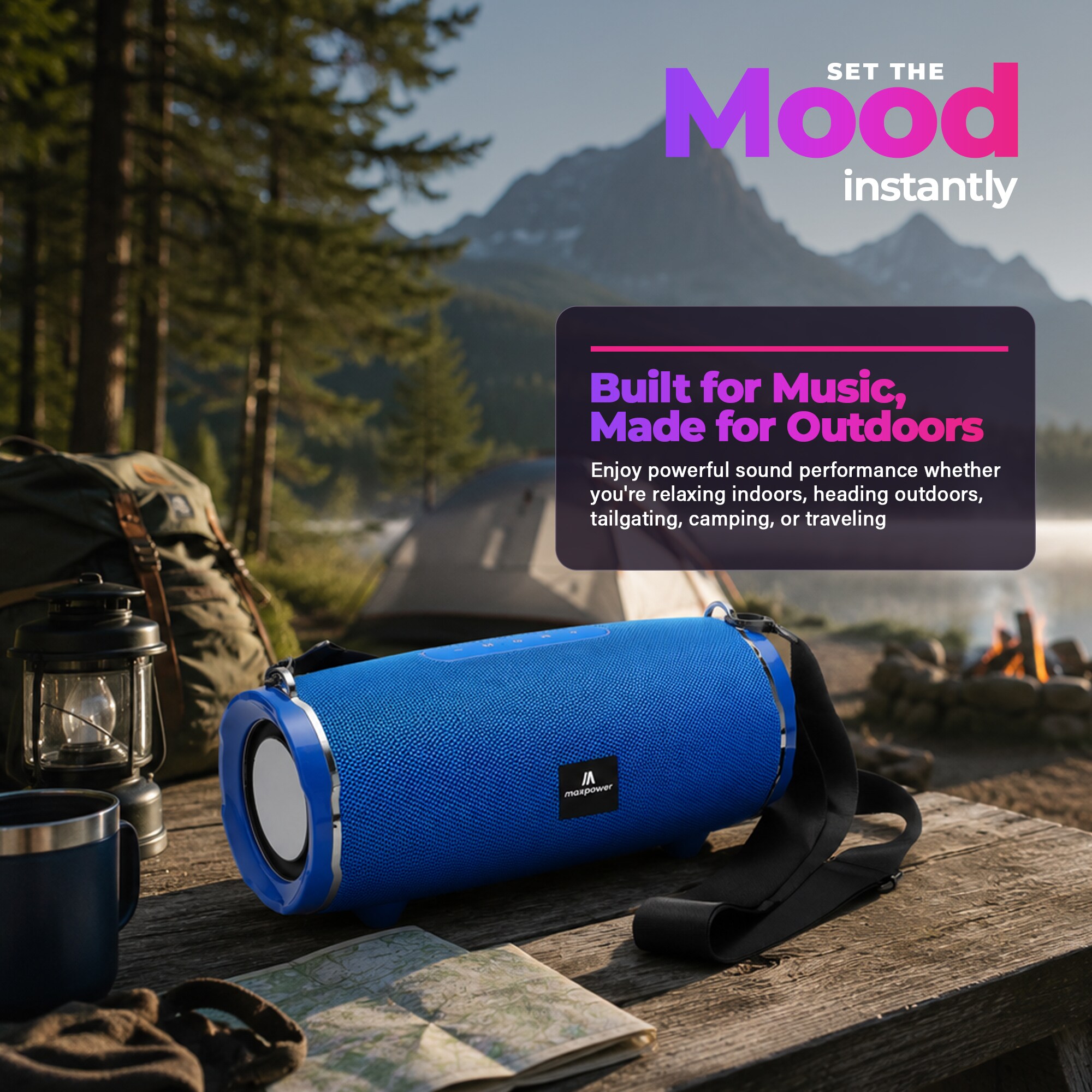Max Power MPD187-BL ENCORE Portable-Speakers - View #7