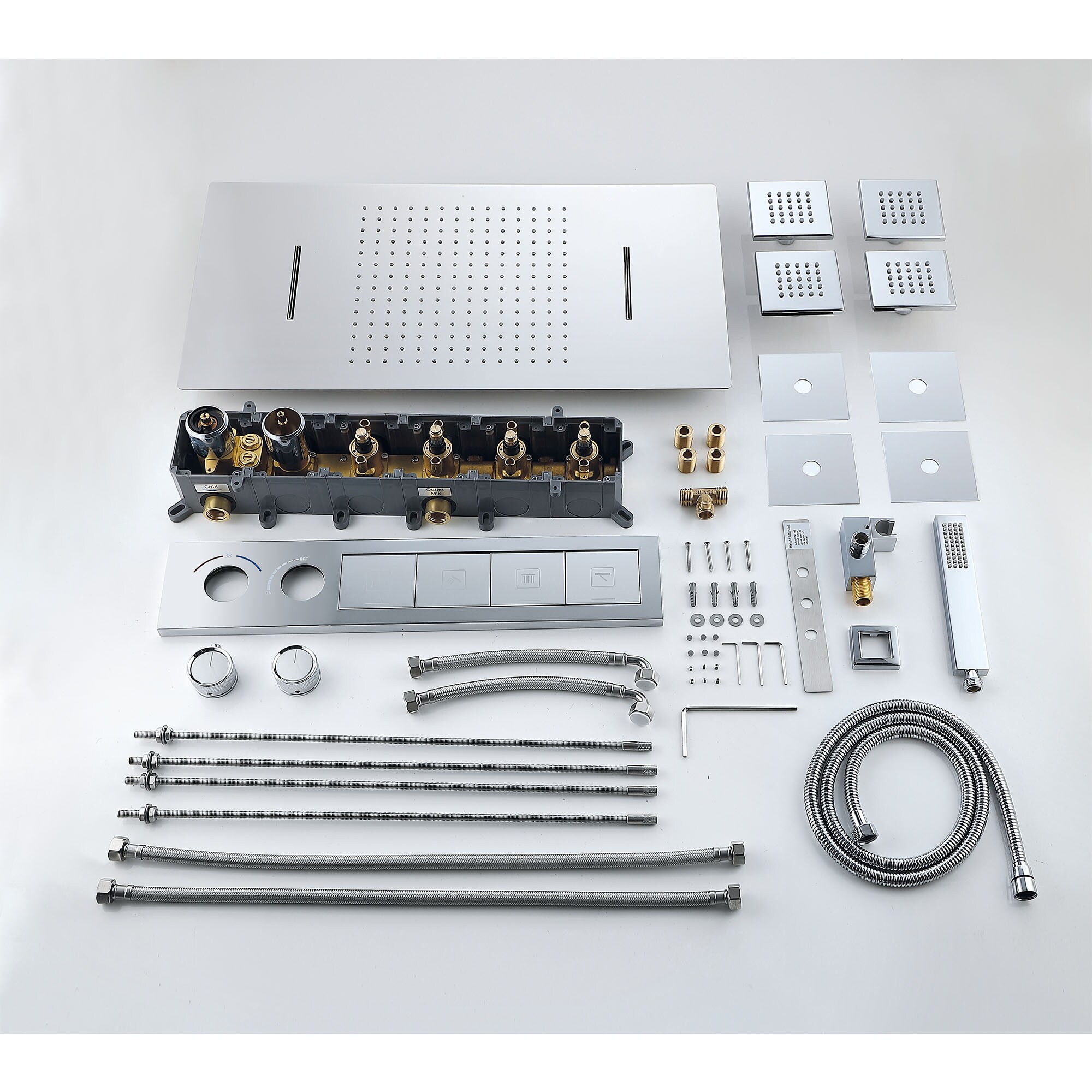 WELLFOR WB-85045-C Showerhead-Bar-Panels - View #8