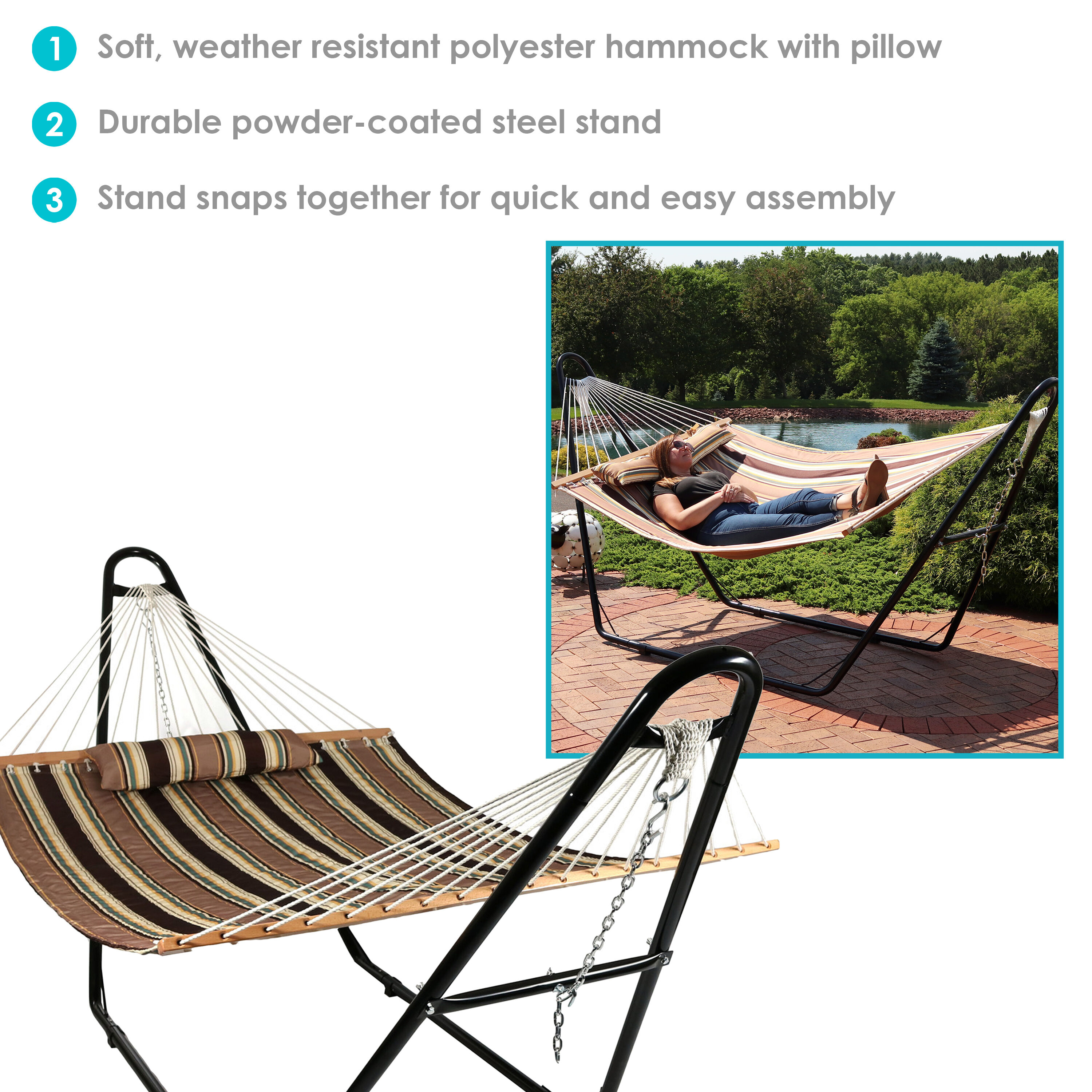 Sunnydaze Decor BTFHB-MHS-COMBO hammocks - View #6