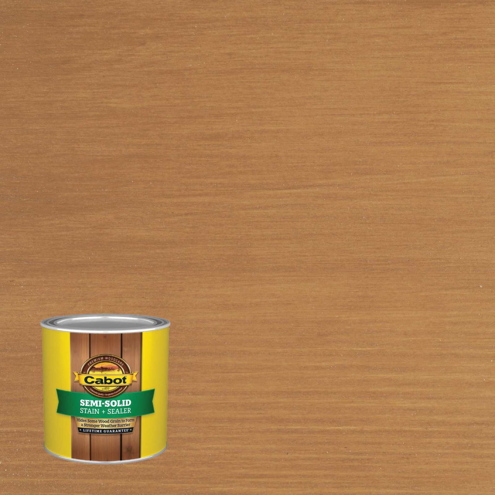 Cabot CHSTNT BRWN -1614377 Chestnut Brown Semi-solid Exterior Wood Stain and Sealer in One ( Half-pint )